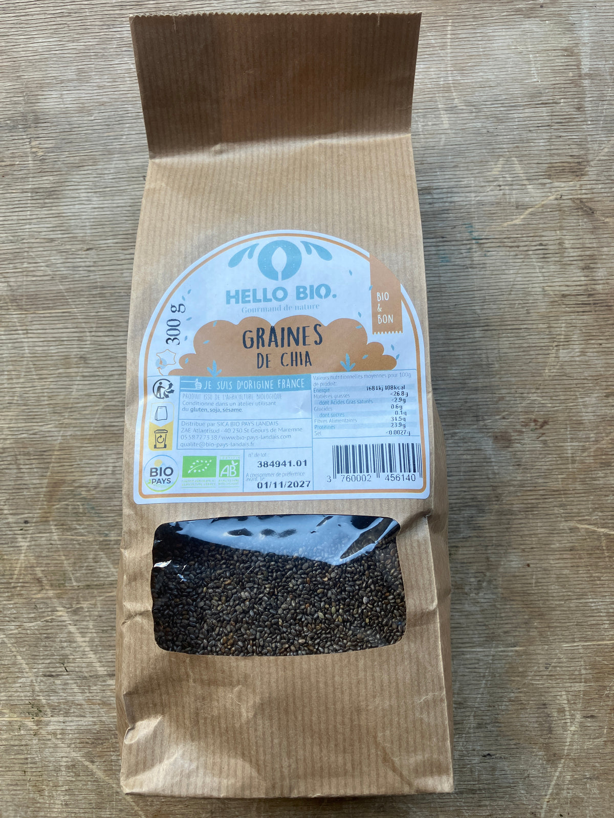 GRAINES DE CHIA - HELLO BIO