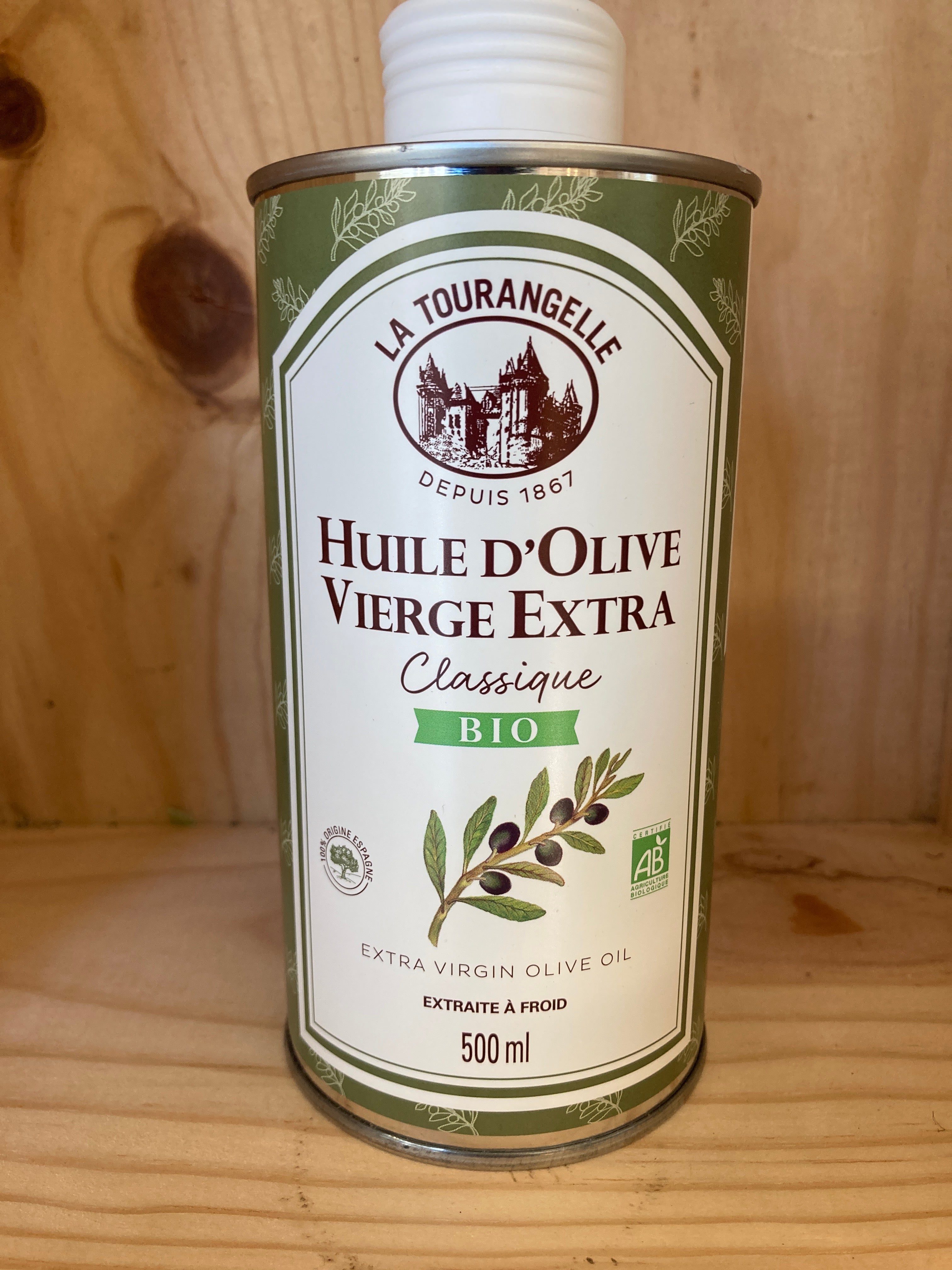 HUILE OLIVE EXTRA VIERGE La Tourangelle 500ml