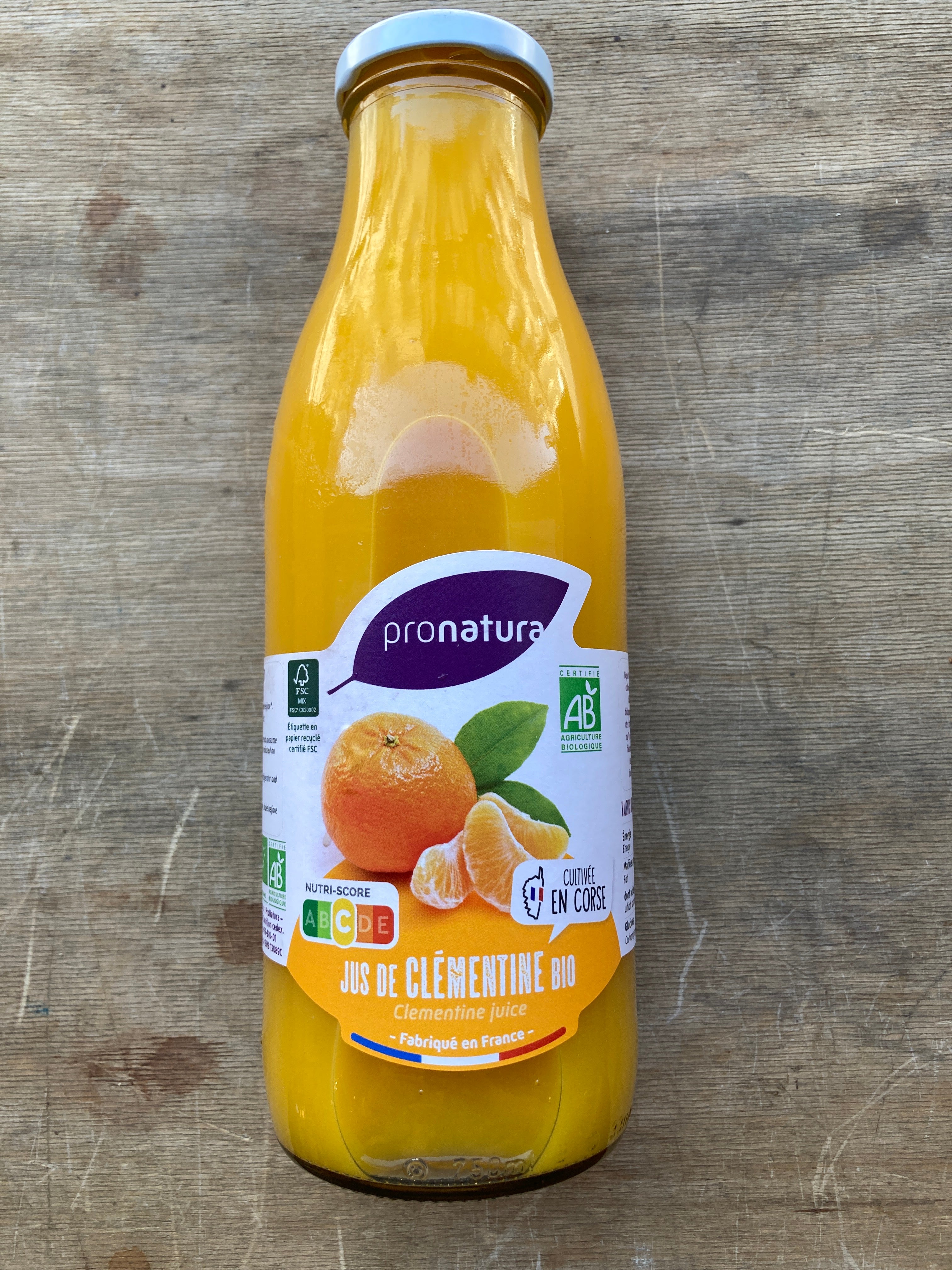 JUS DE CLEMENTINE - PRONATURA