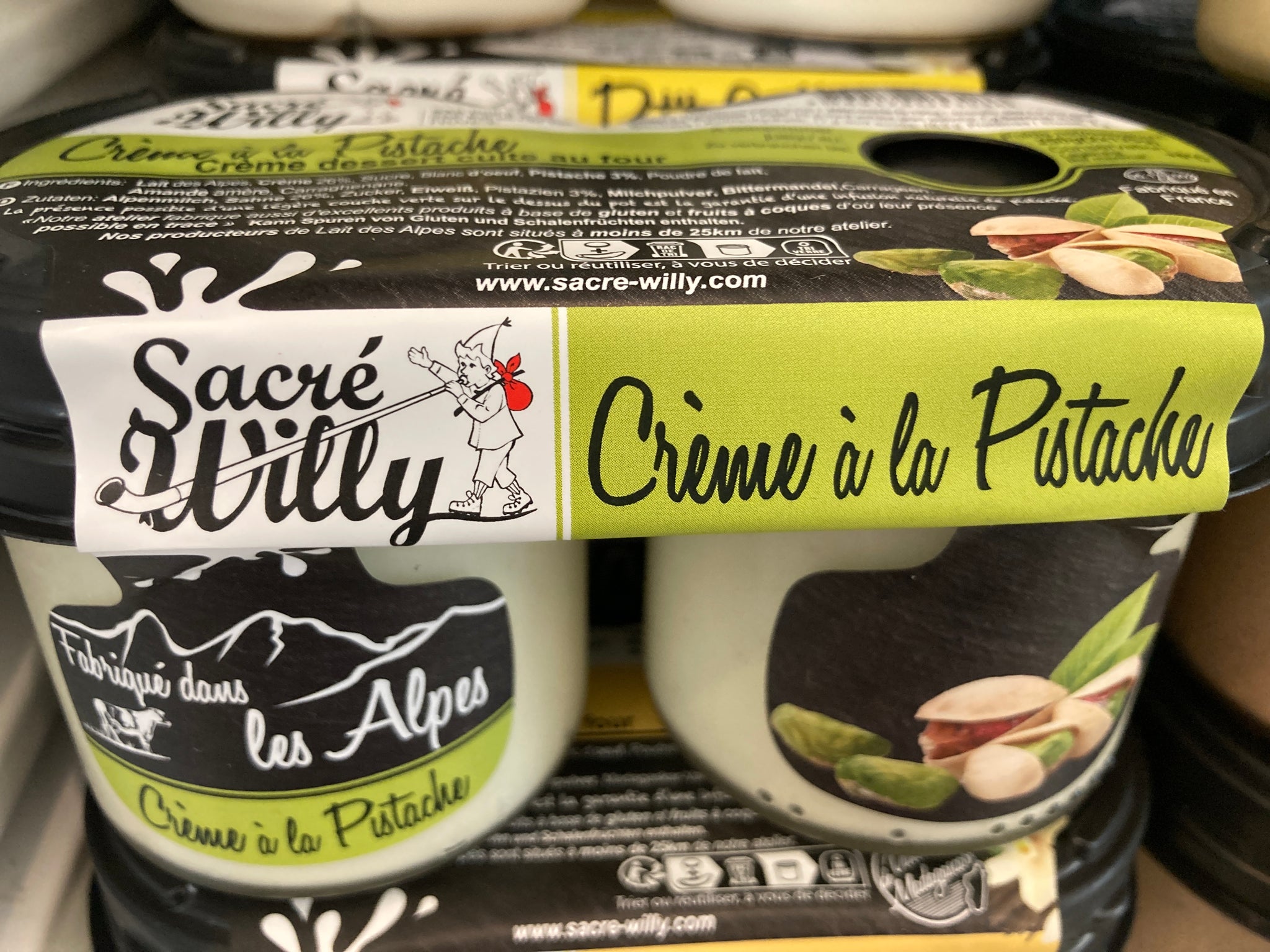 CRÈME PISTACHE DUO x2 - SACRÉ WILLY