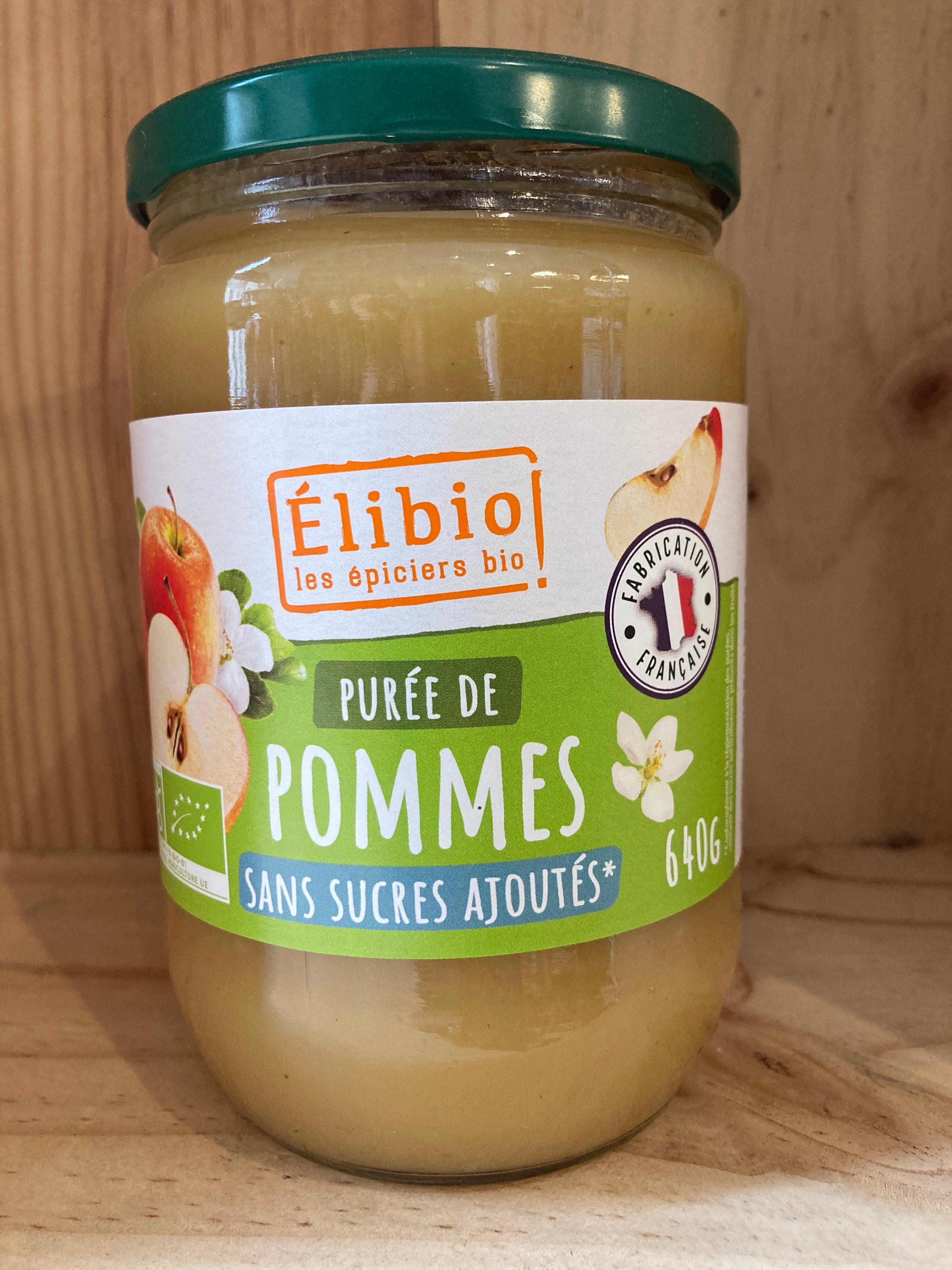 PURÉE DE POMMES POT EN VERRE 640g - ELIBIO