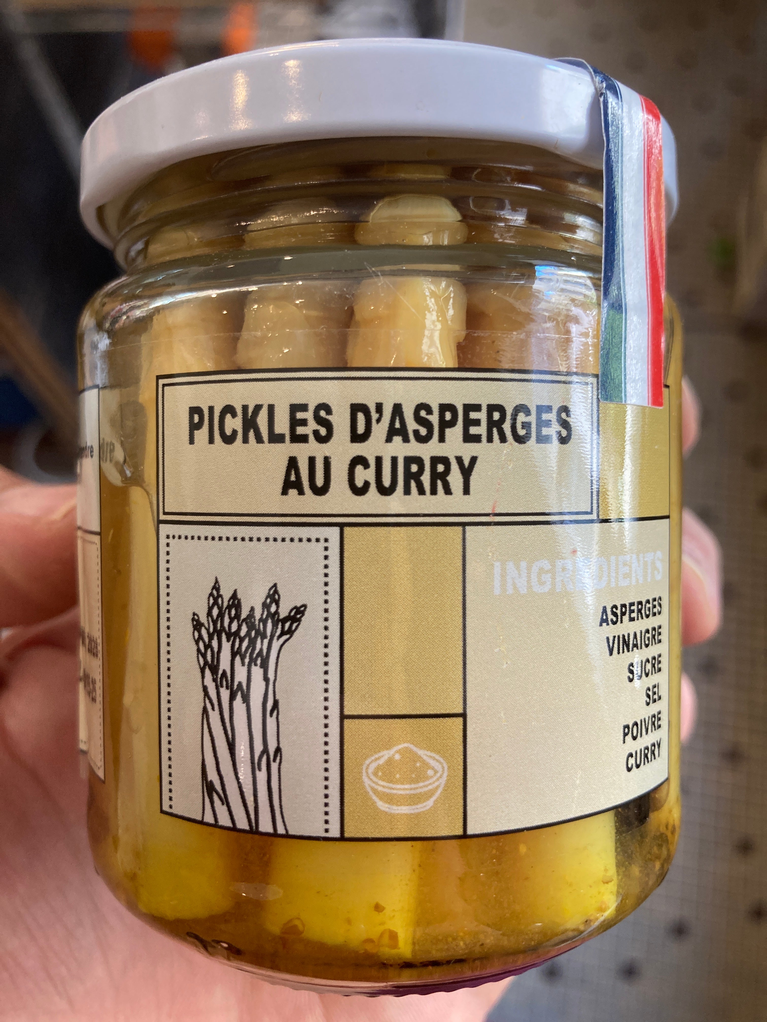 Pickles asperges curry