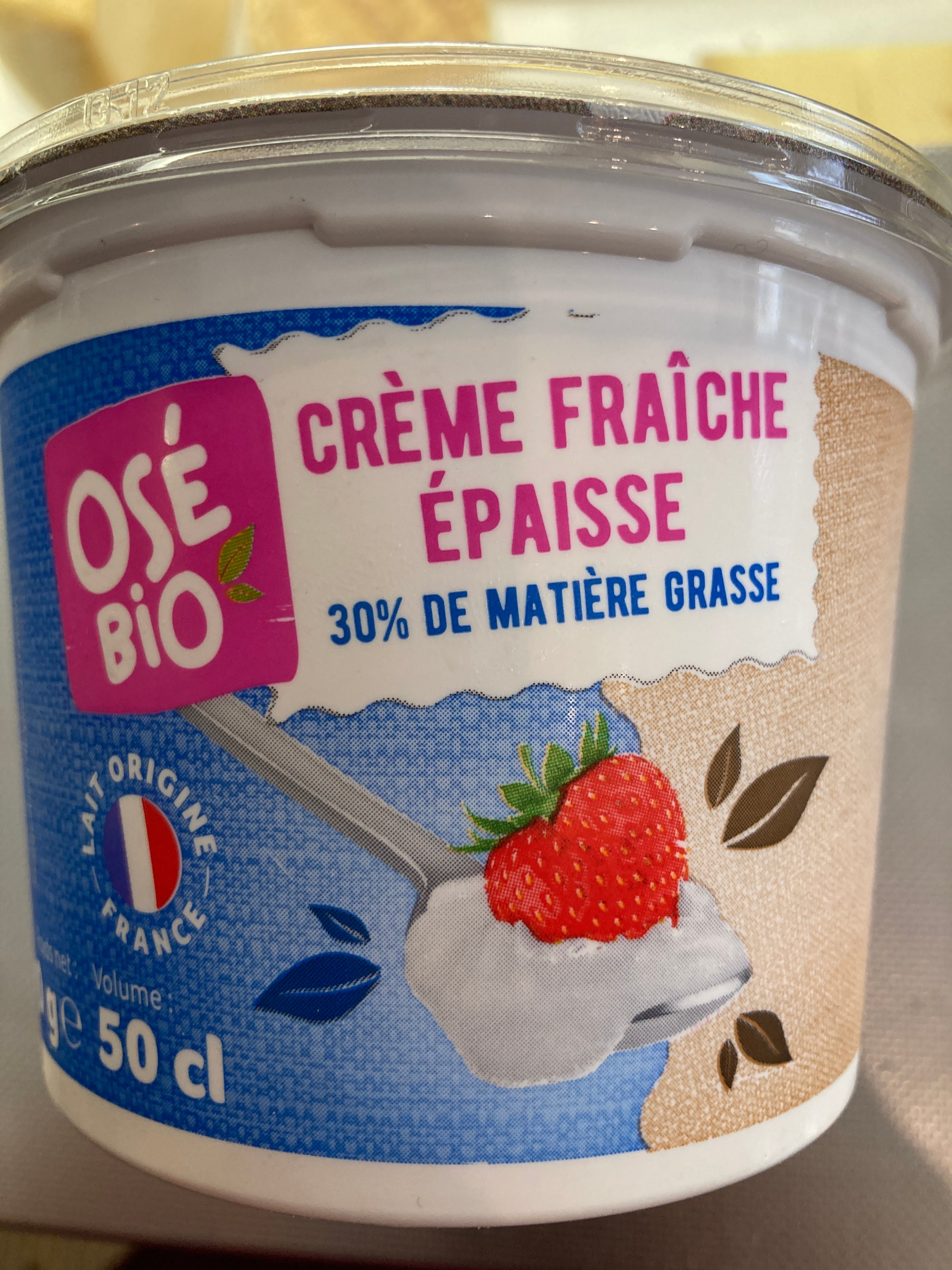 CREME FRAICHE 30% 50CL - OSÉBIO