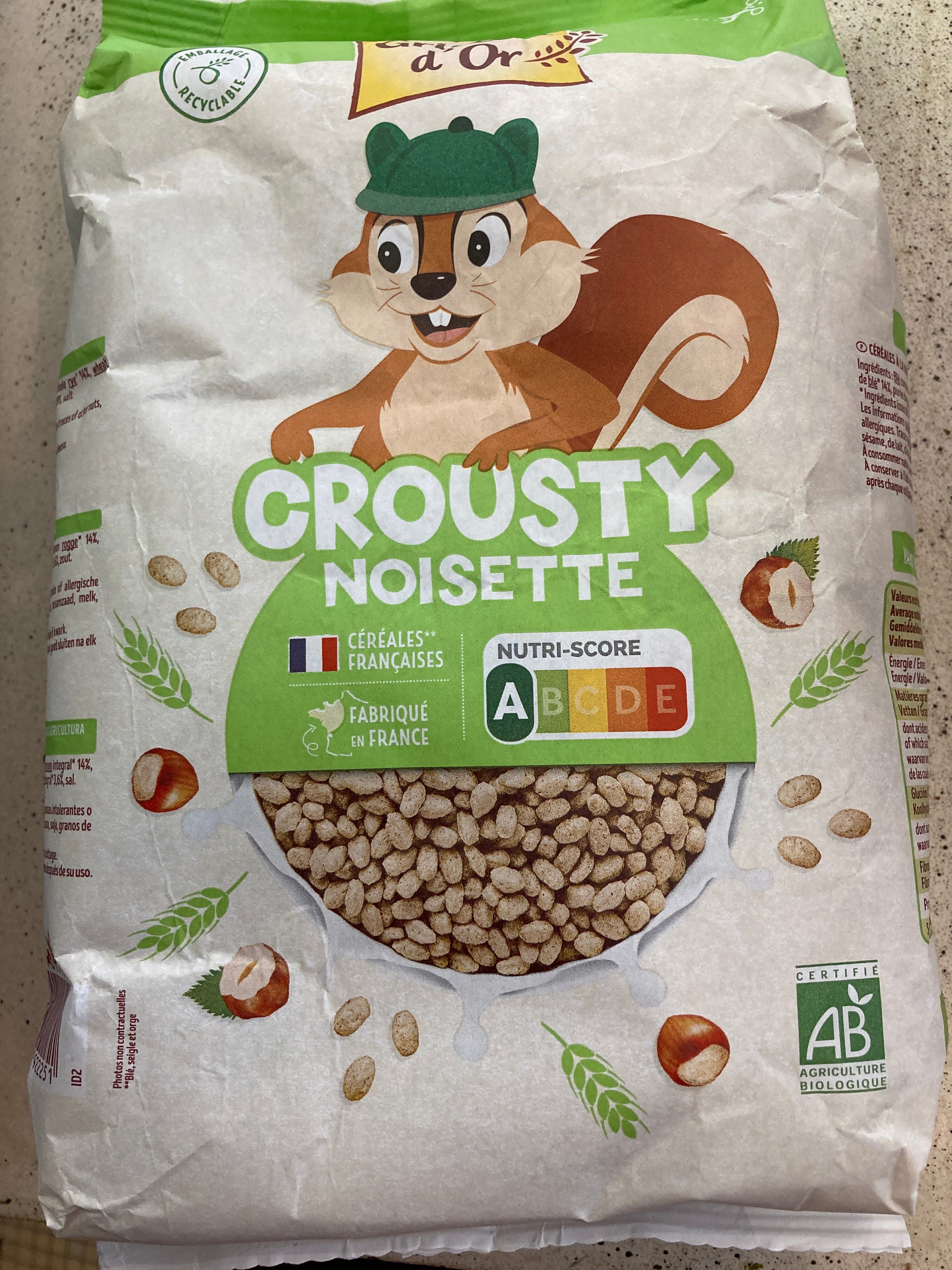 Crousty Noisette - Grillon d’Or