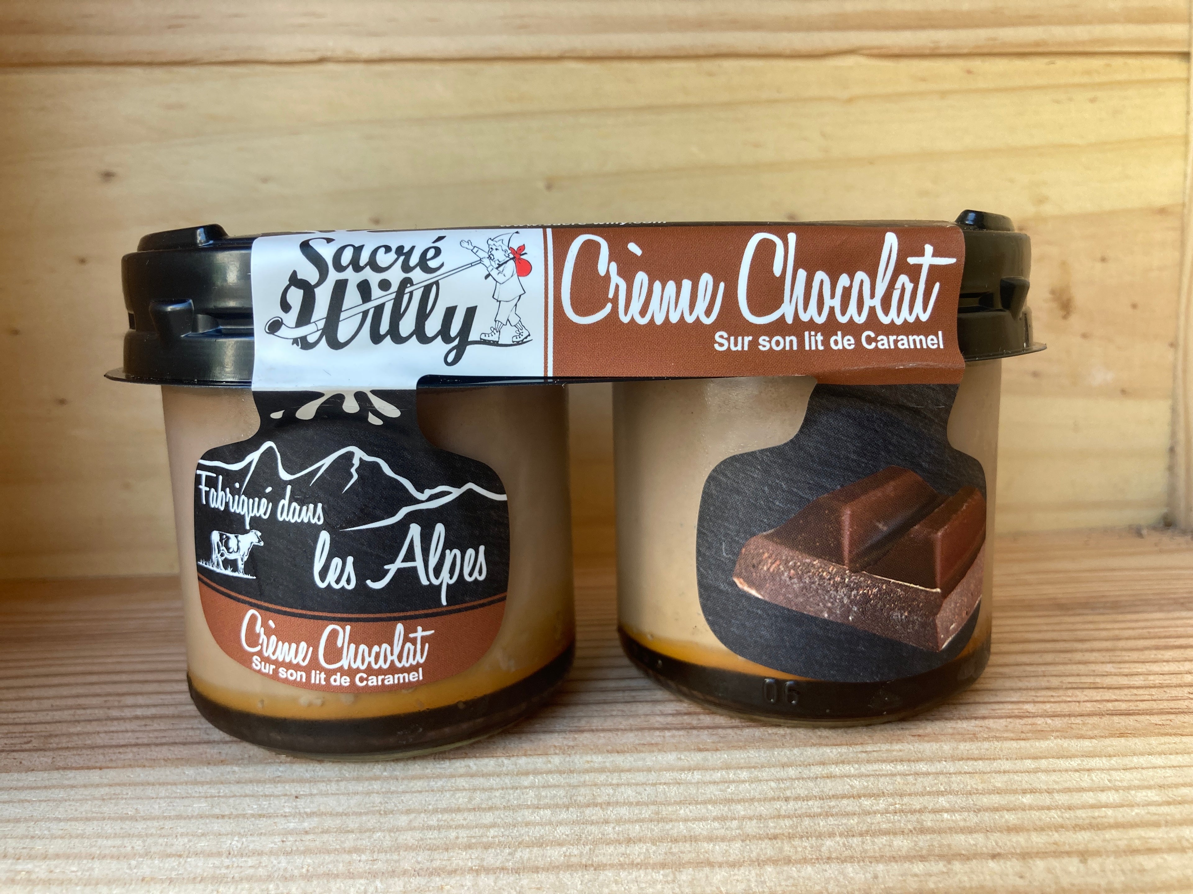 CRÈME CHOCOLAT CARAMEL DUO 2x125G - SACRÉ WILLY