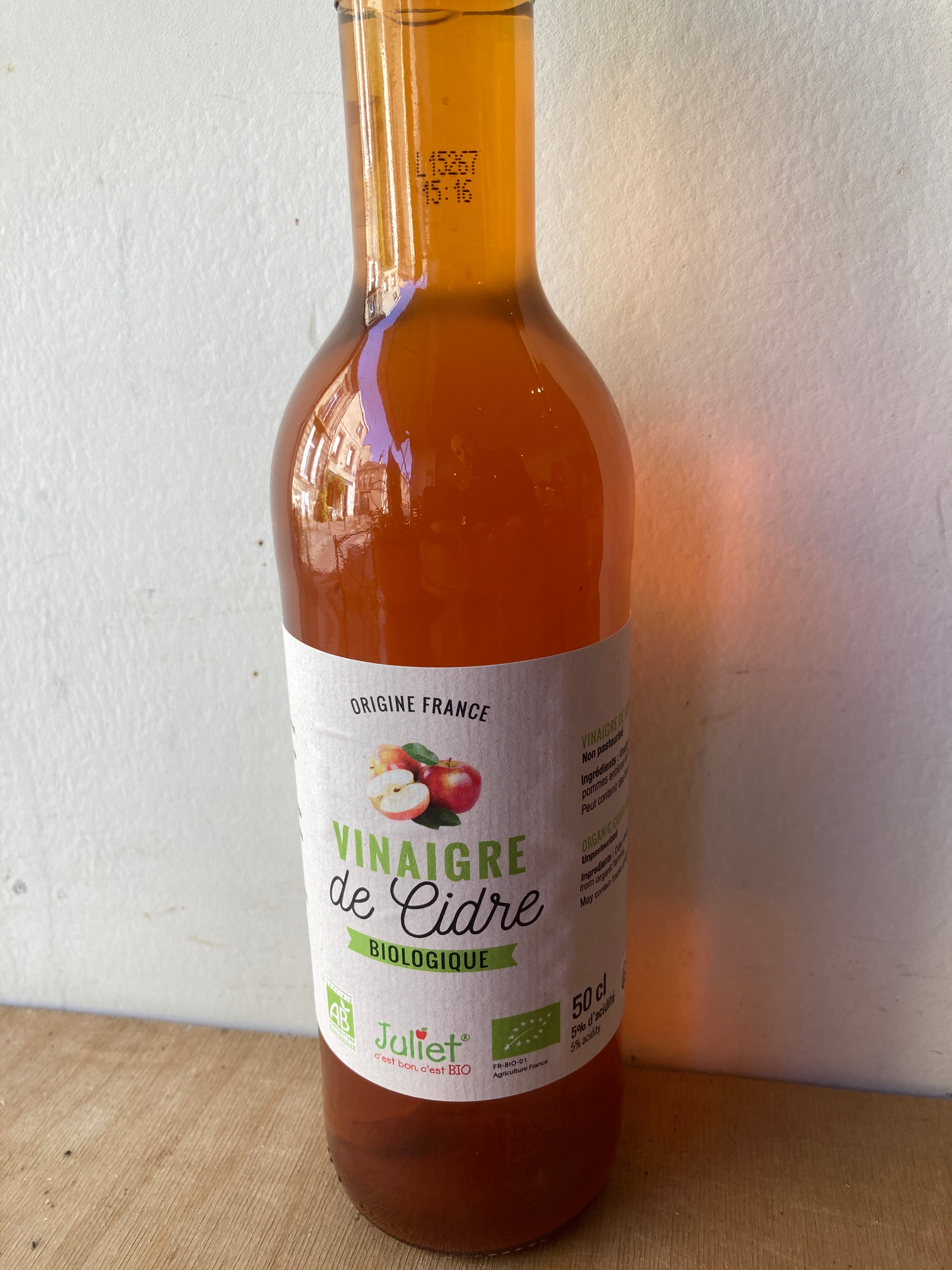 VINAIGRE DE CIDRE - JULIET 50cl