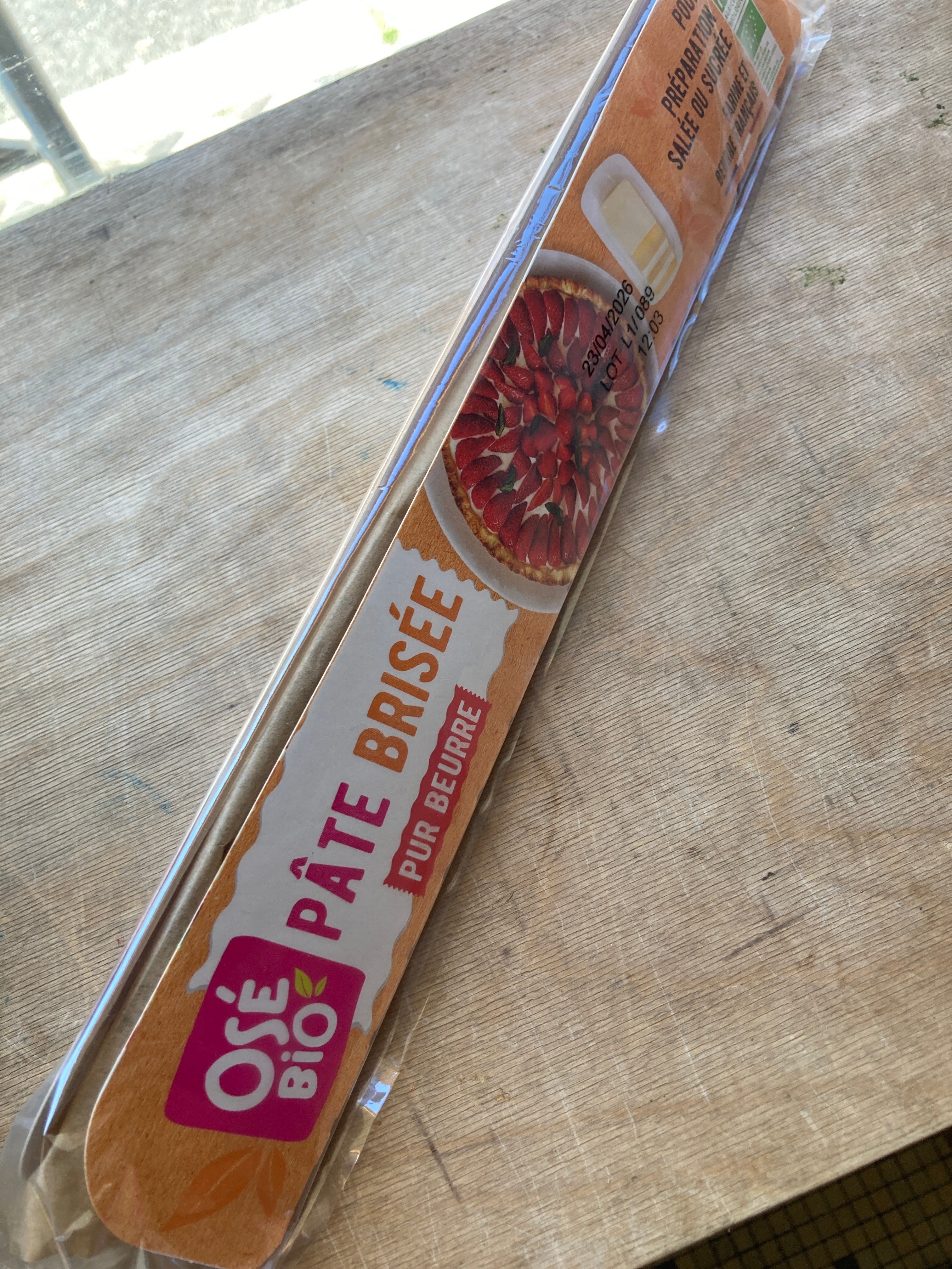 Pate brisée PUR BEURRE OSEBIO 230G
