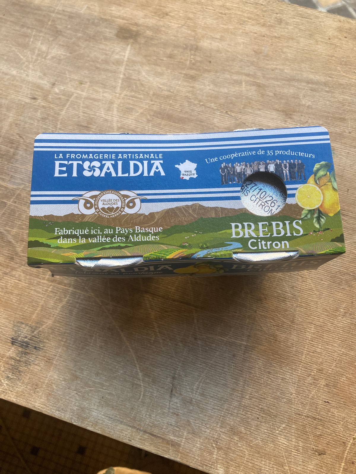 ETXALDIA - yaourt brebis citron