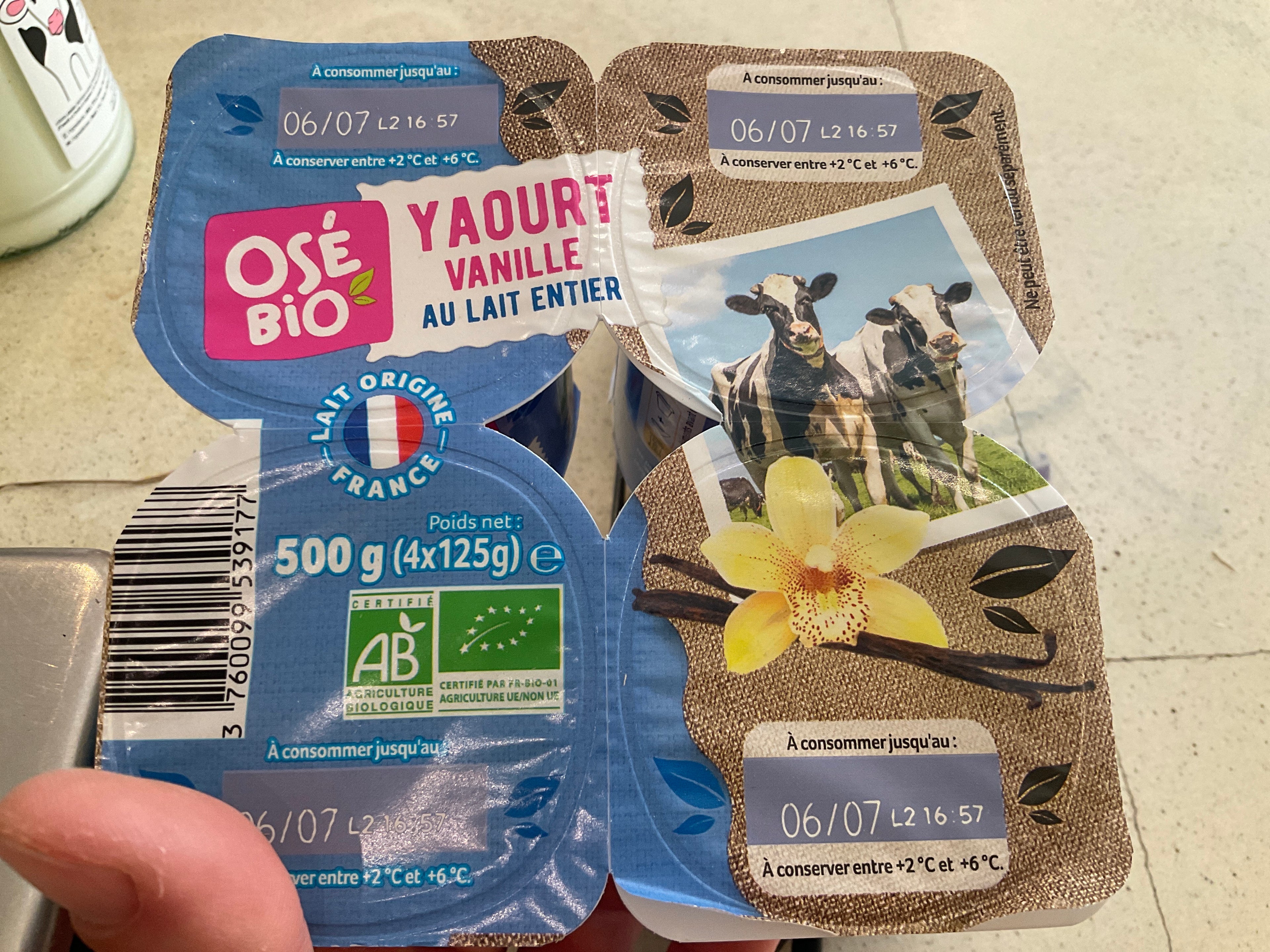 YAOURT VANILLE x4 Osebio