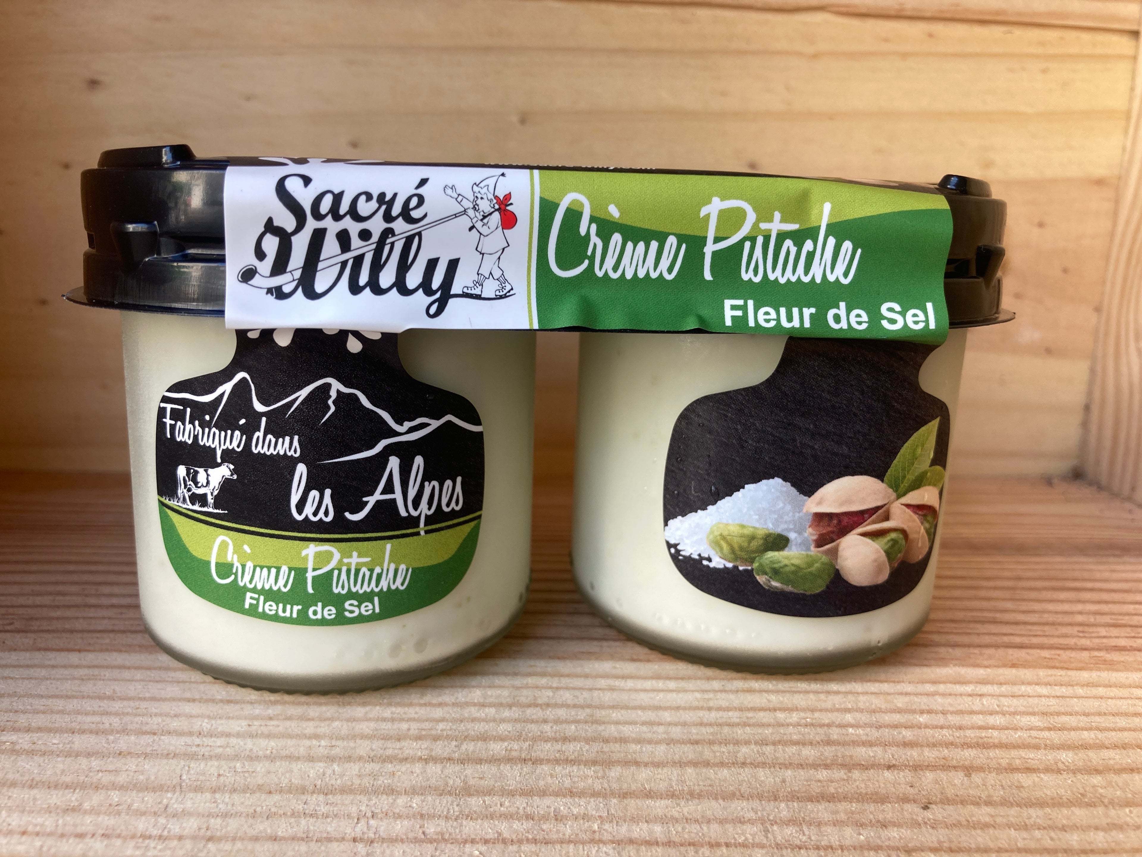 CRÈME PISTACHE FLEUR DE SEL 2x125G - SACRÉ WILLY