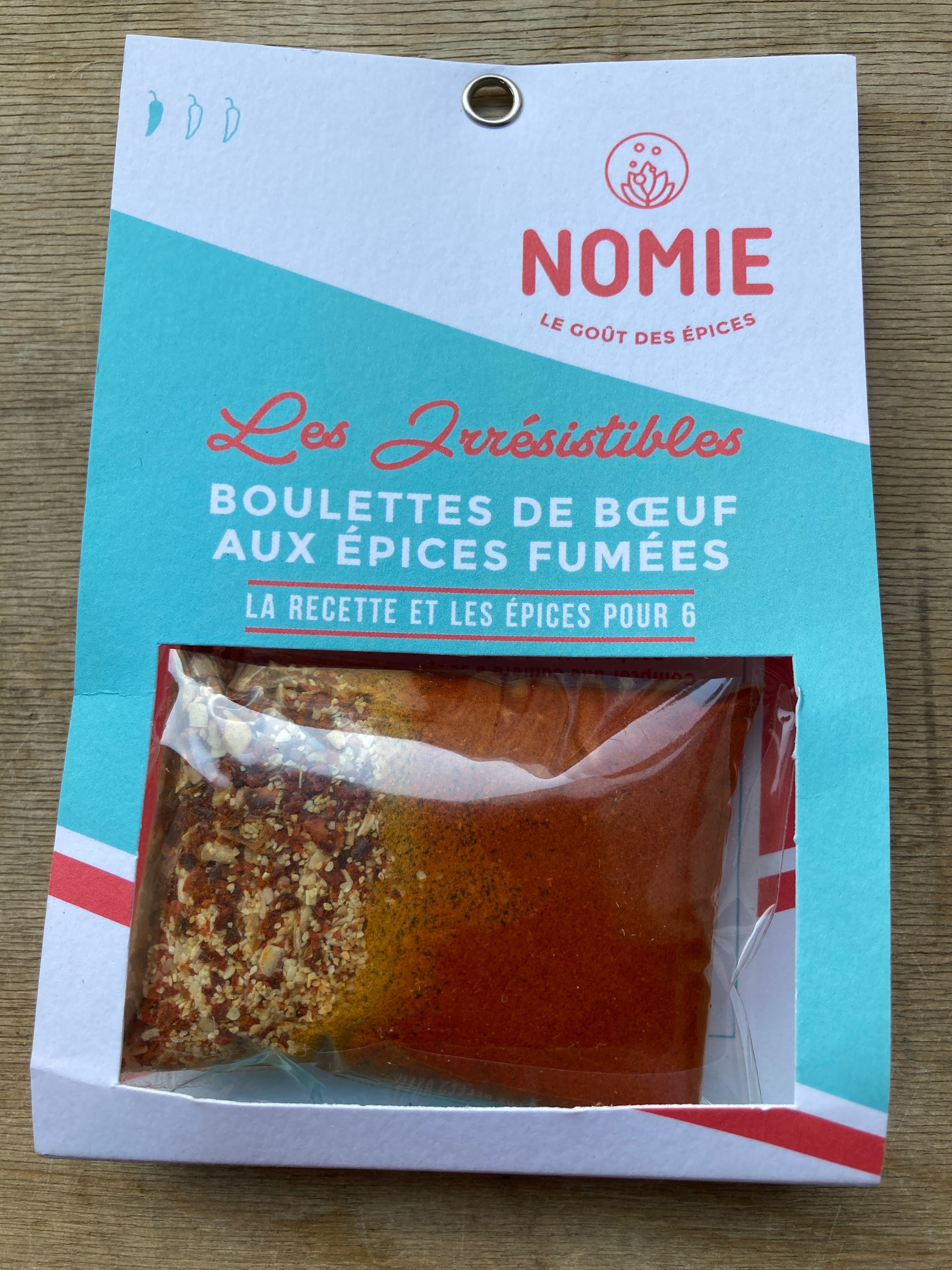 Sachet recette - Boulettes de bœuf aux épices fumées