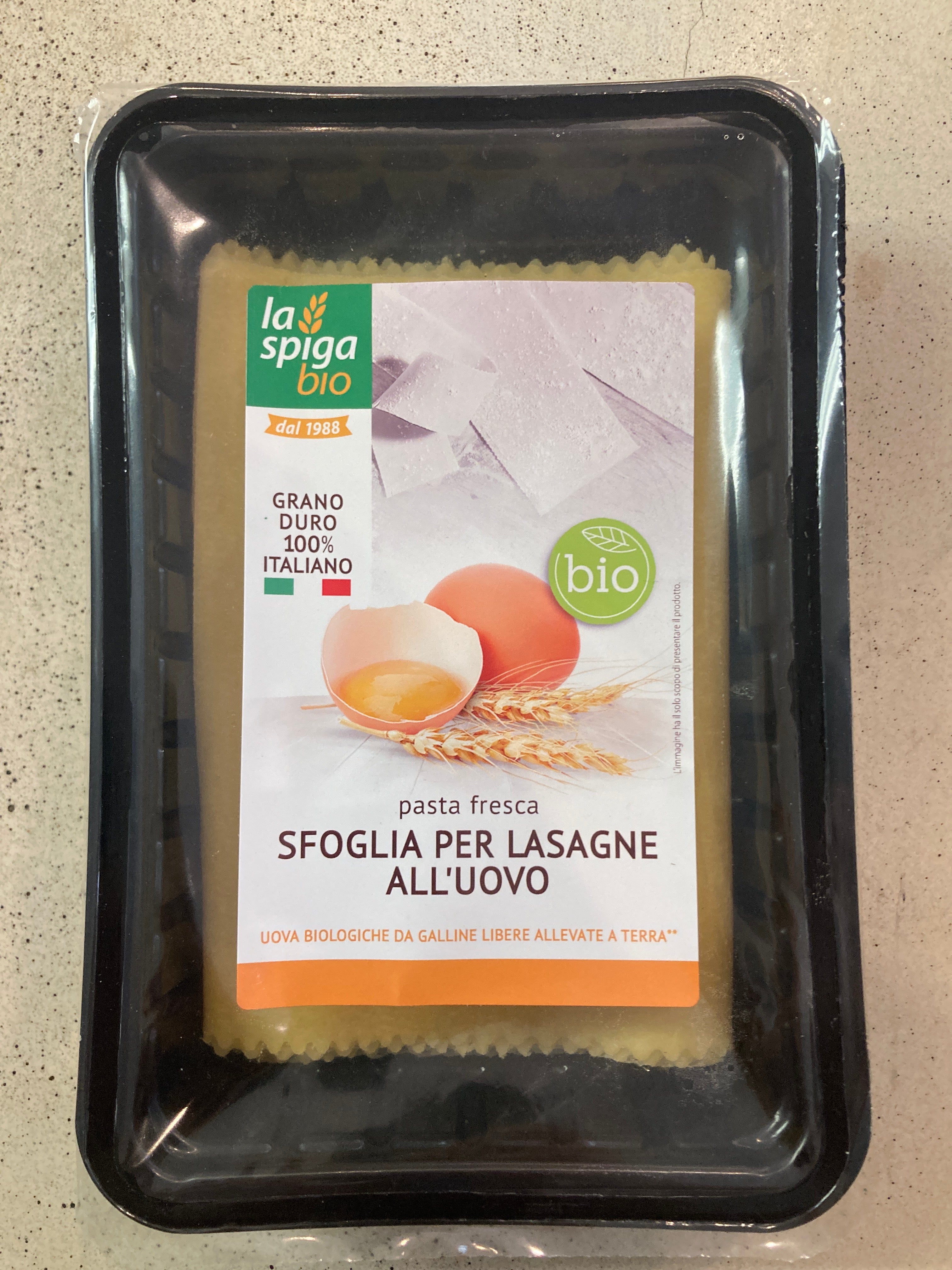 PÂTES À LASAGNE FRAÎCHES 250G