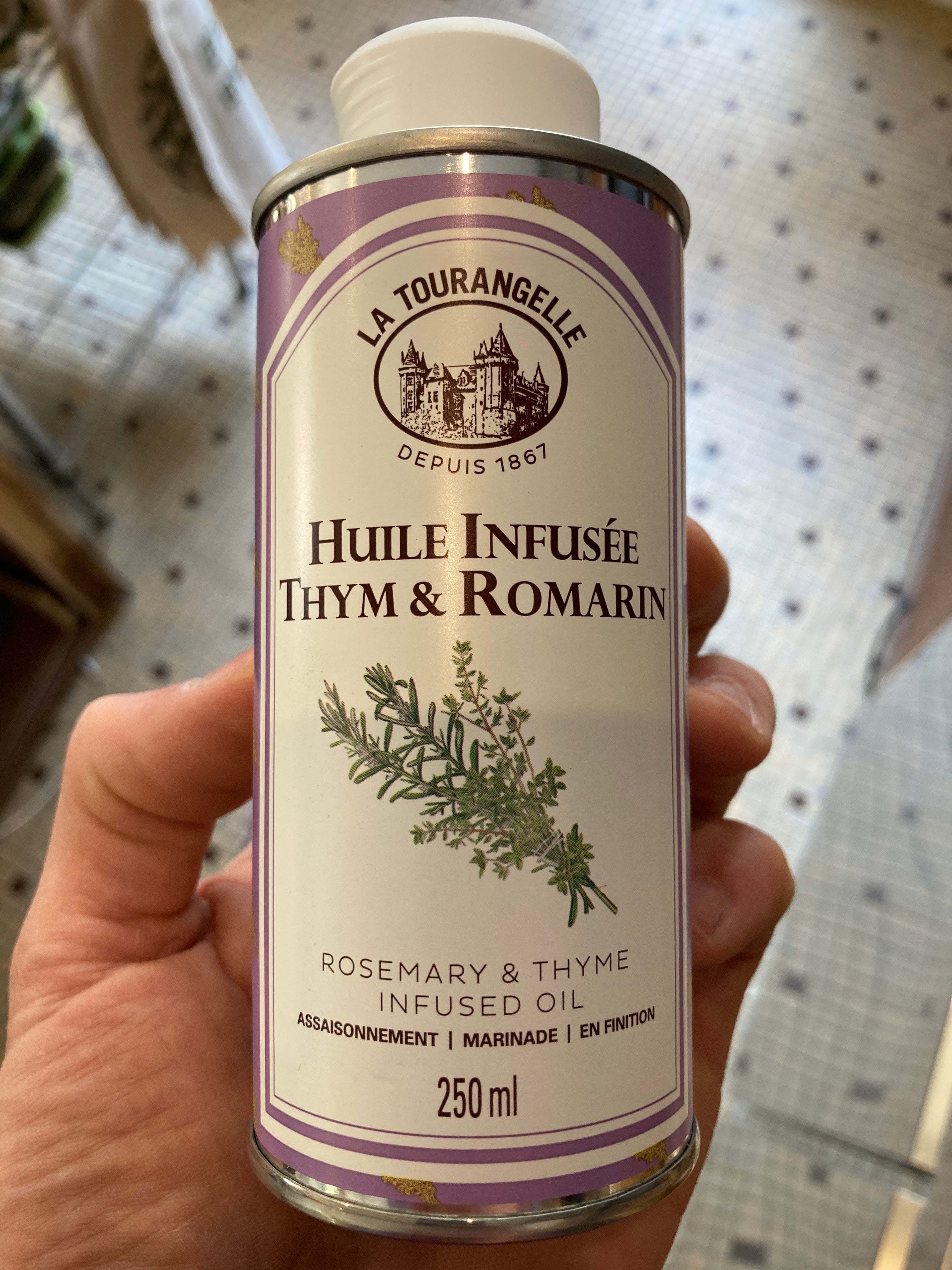 Huile thym romarin - La Tourangelle