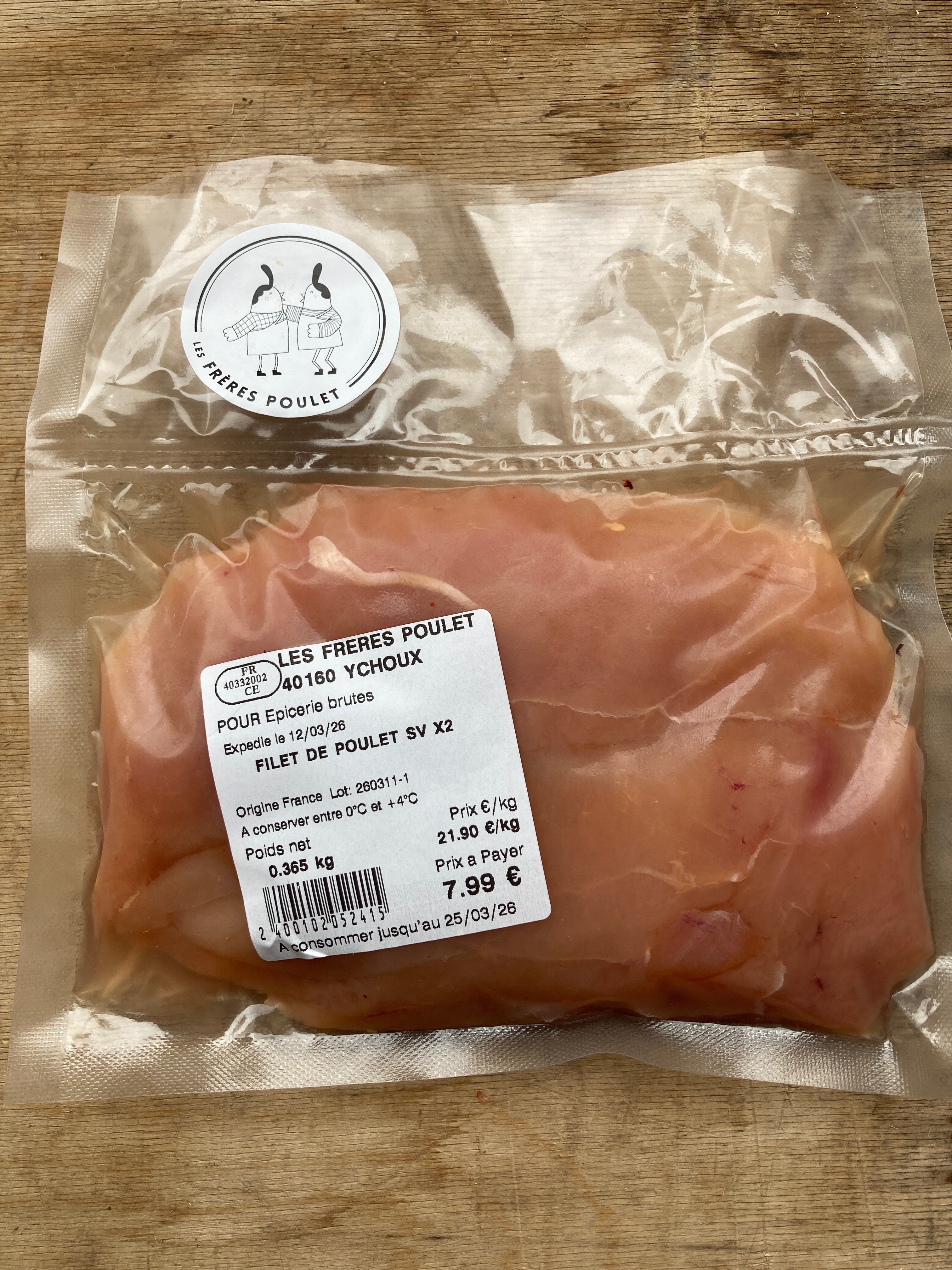 LES FRÈRES POULET - ESCALOPE DE POULET X2
