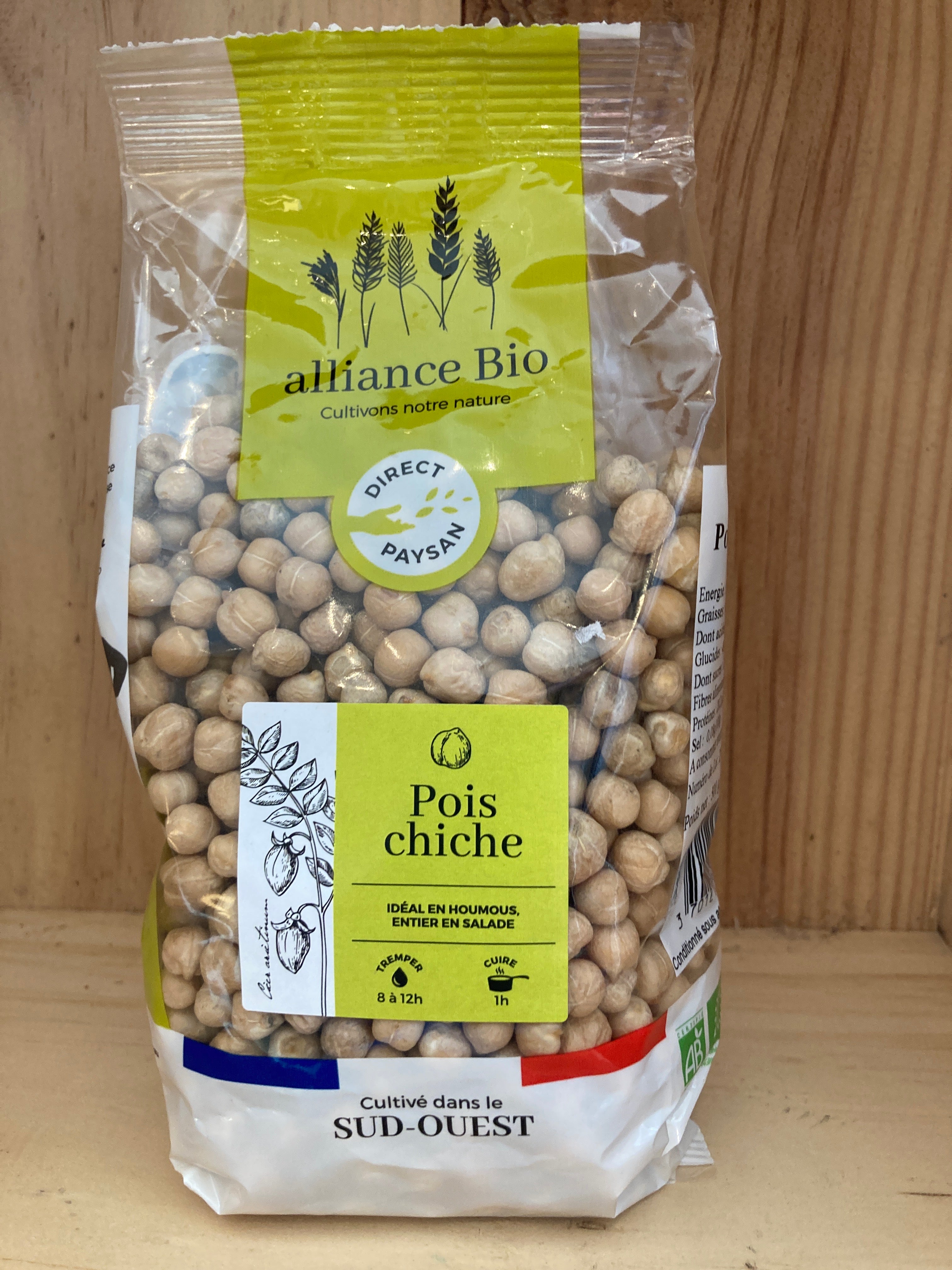 POIS CHICHES - ALLIANCE BIO - 500 g