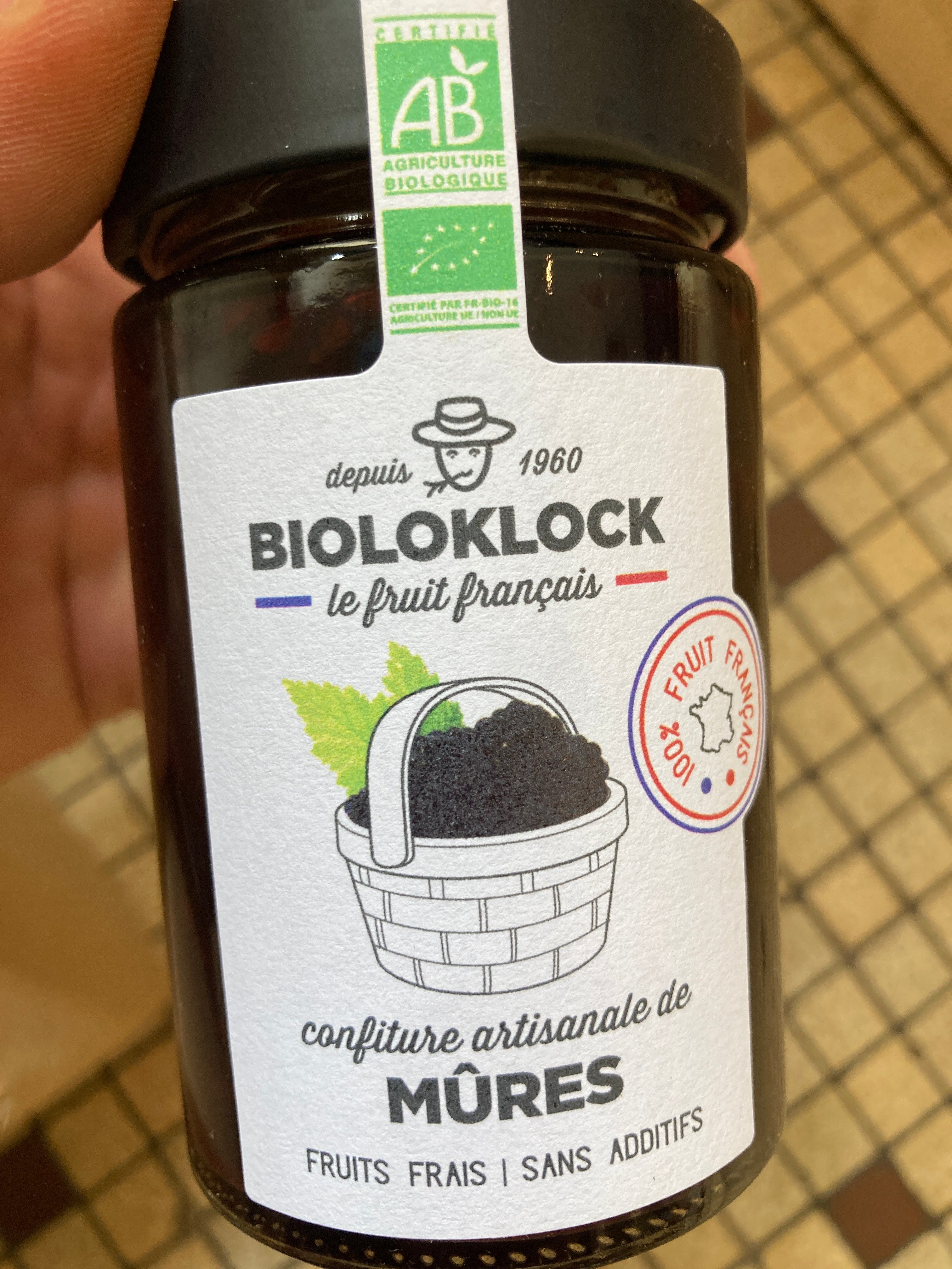 CONFITURE BIOLOKLOCK MURES - 230G