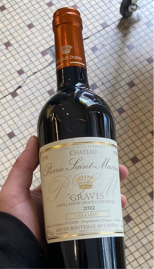 Pierrie Saint-Maxime Graves rouge cuvée Clémence 2022