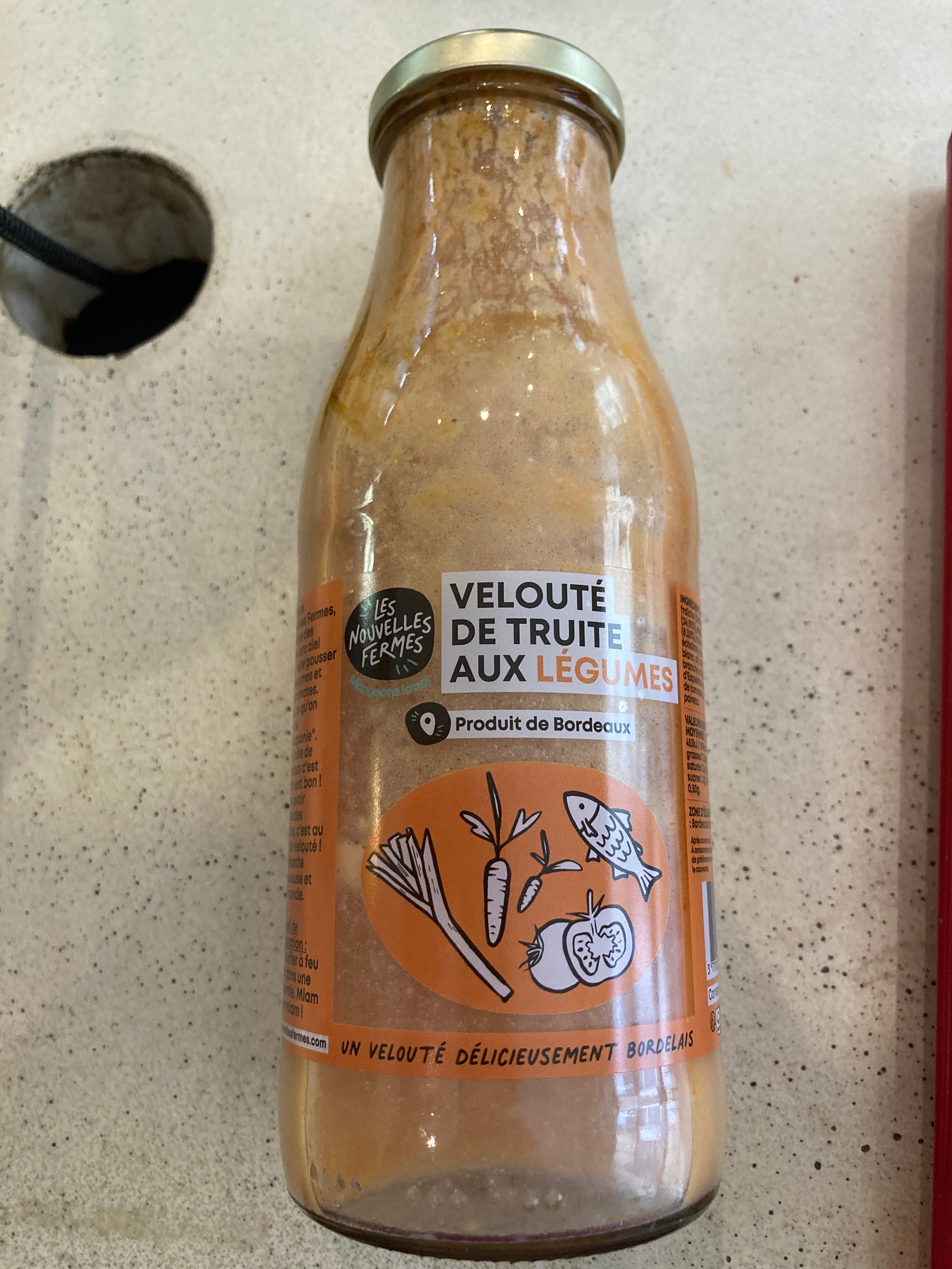 Les nouvelles fermes - Velouté de truite aux légumes