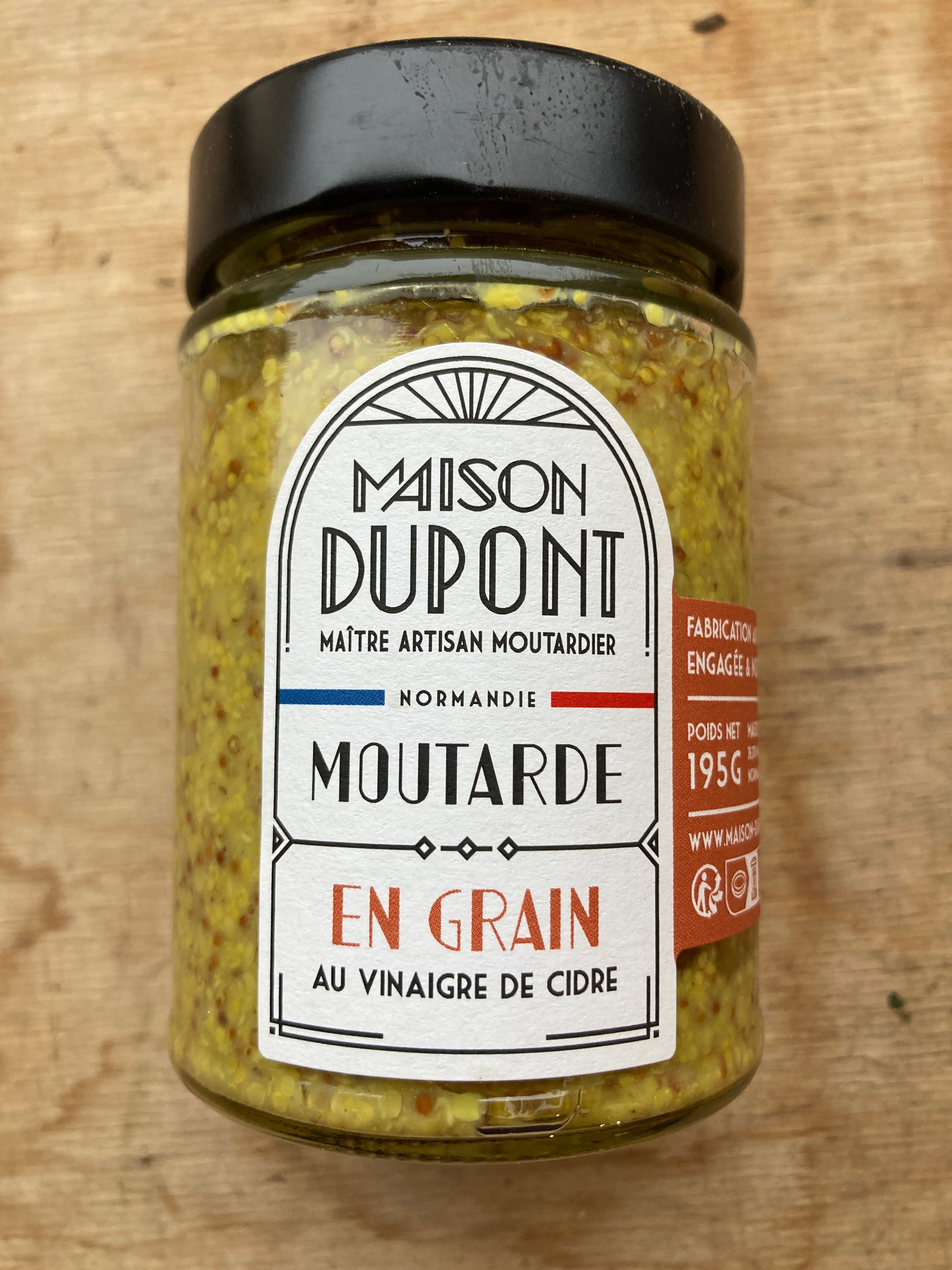 MOUTARDE EN GRAIN - DUPONT 195g