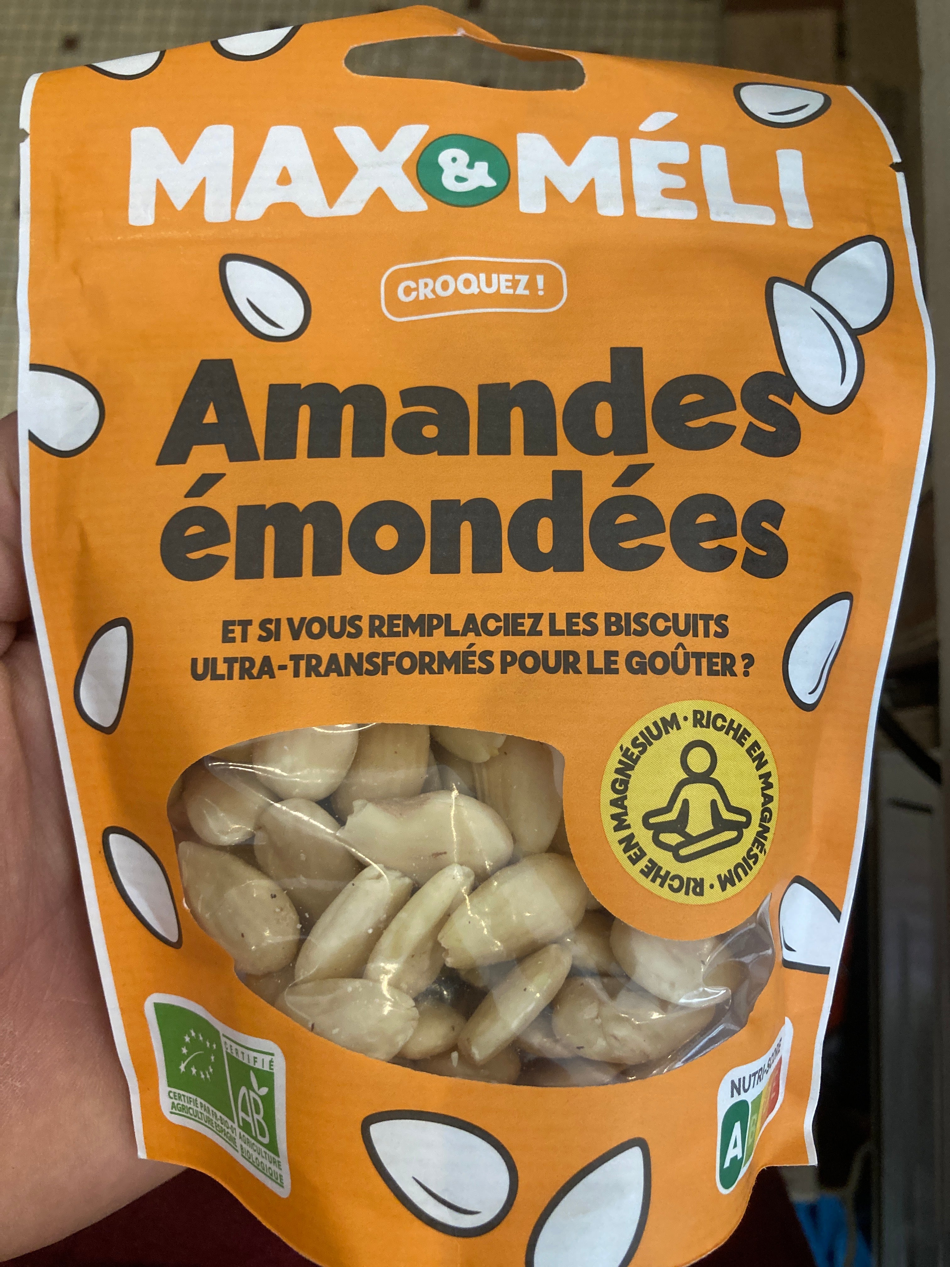 Amandes émondées - max et meli