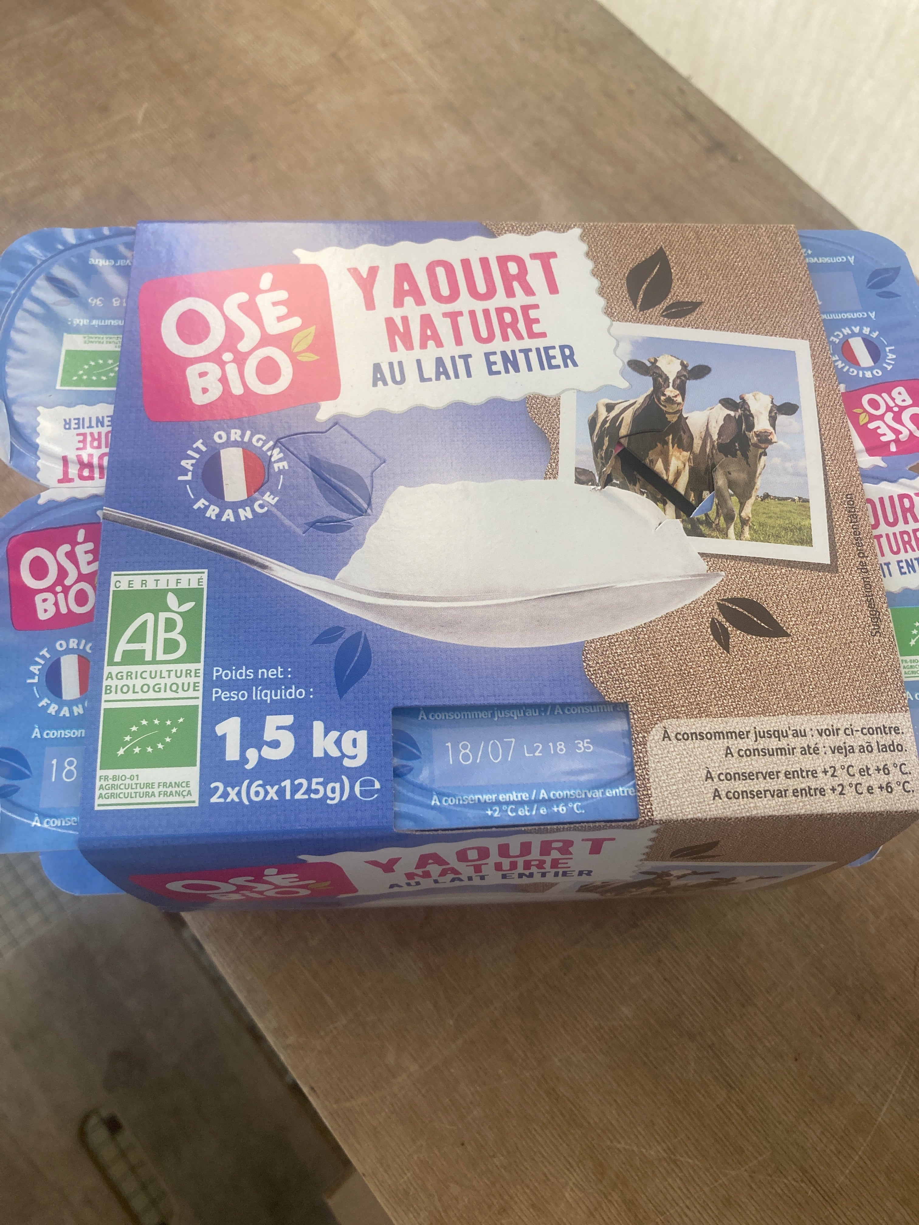 YAOURT NATURE x12 Osebio