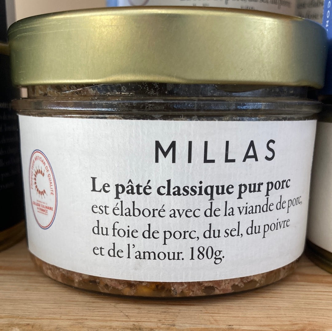 LE PÂTÉ PUR PORC 180G - POT EN VERRE