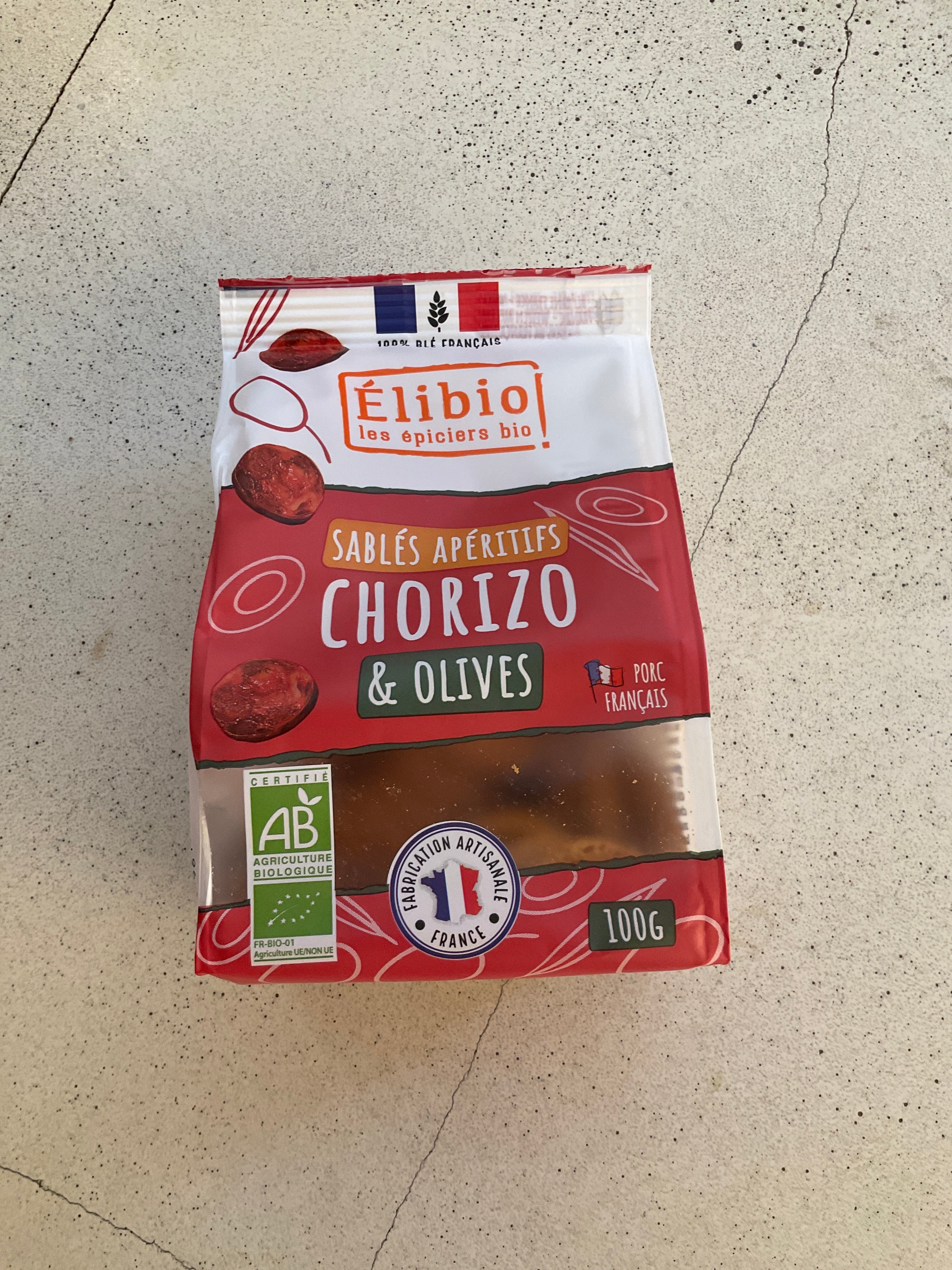Sablé apéro chorizo 100g