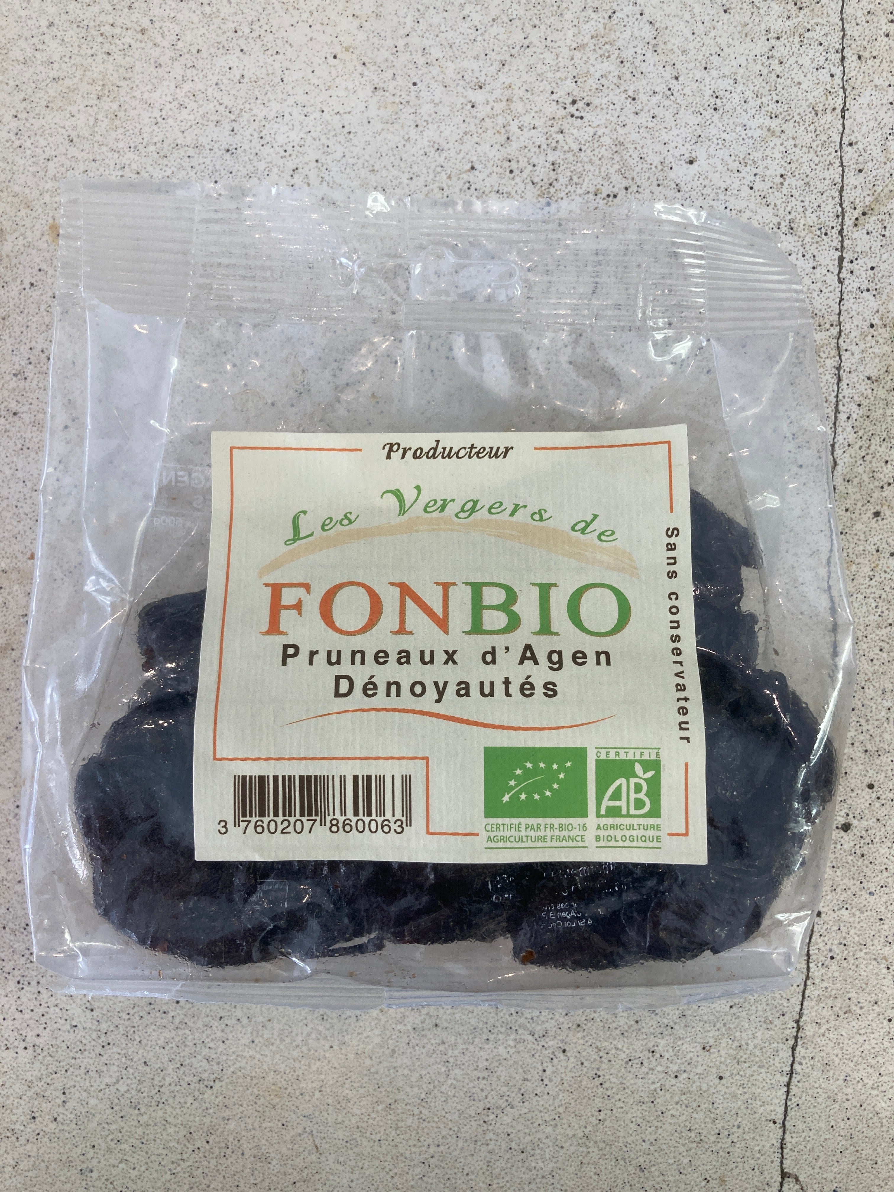 PRUNEAUX d’Agen dénoyautes - FONBIO