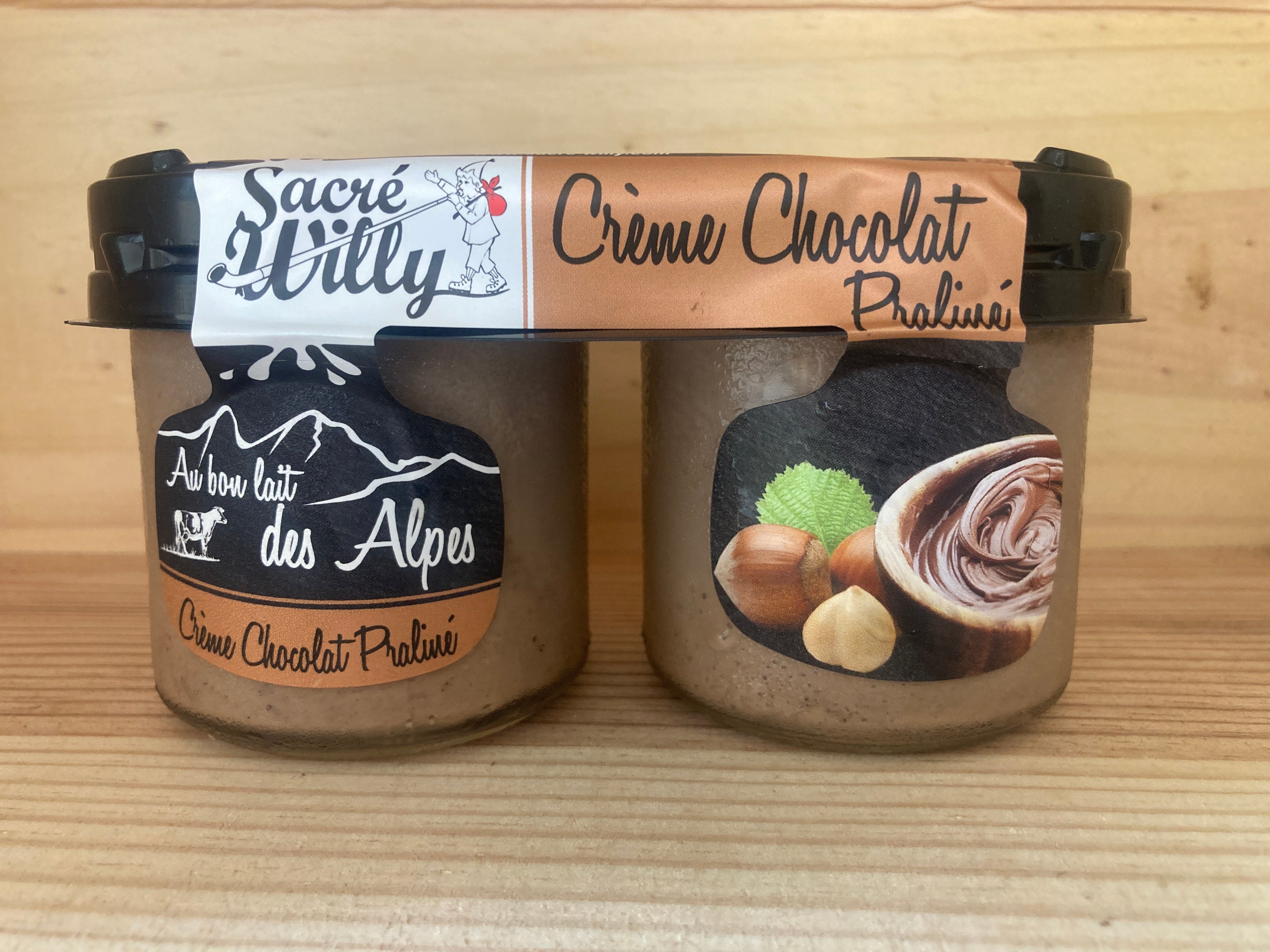 CRÈME CHOCO PRALINE DUO 2x125G - SACRÉ WILLY