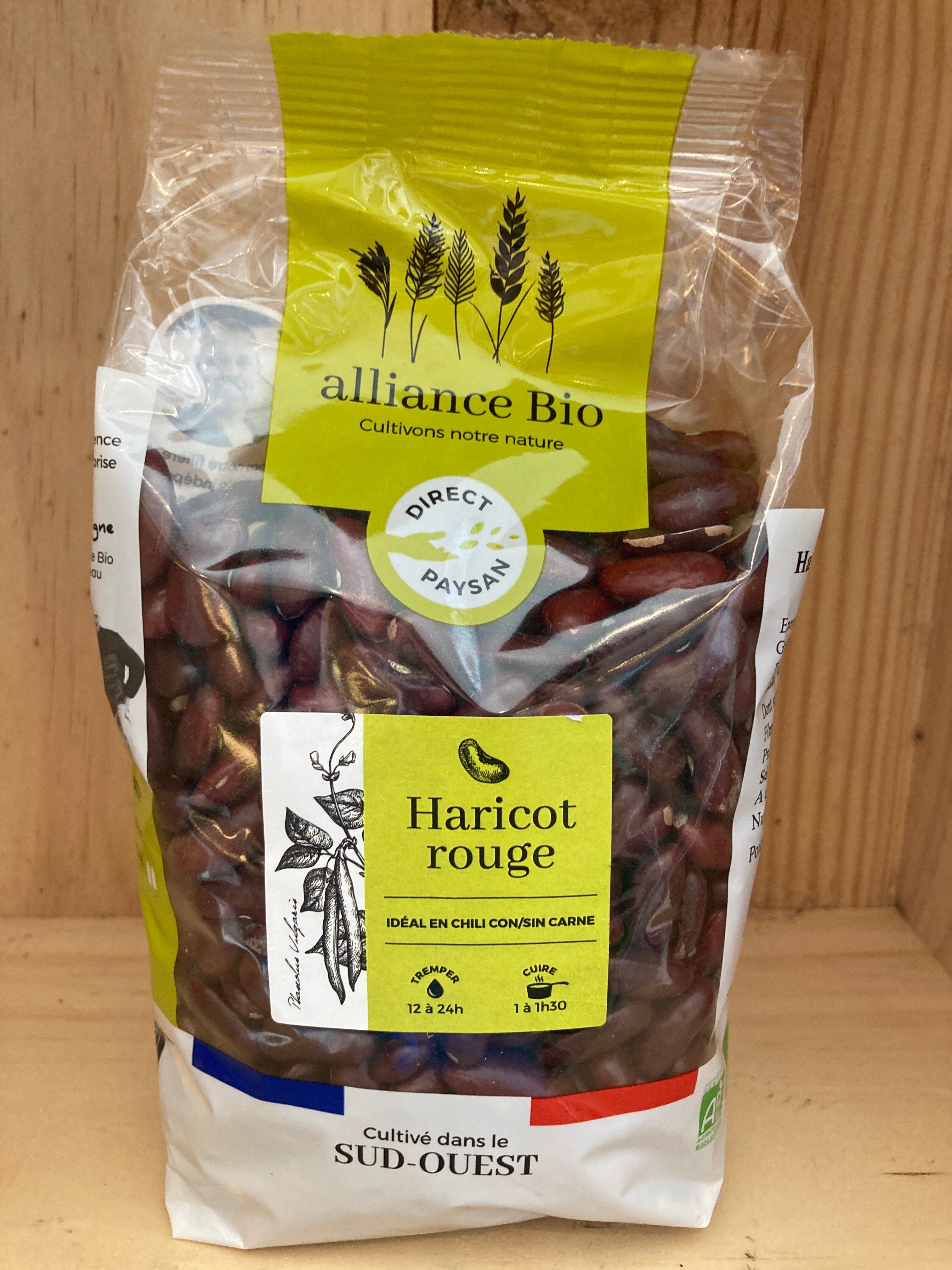 HARICOTS ROUGES - ALLIANCE BIO - 500 g