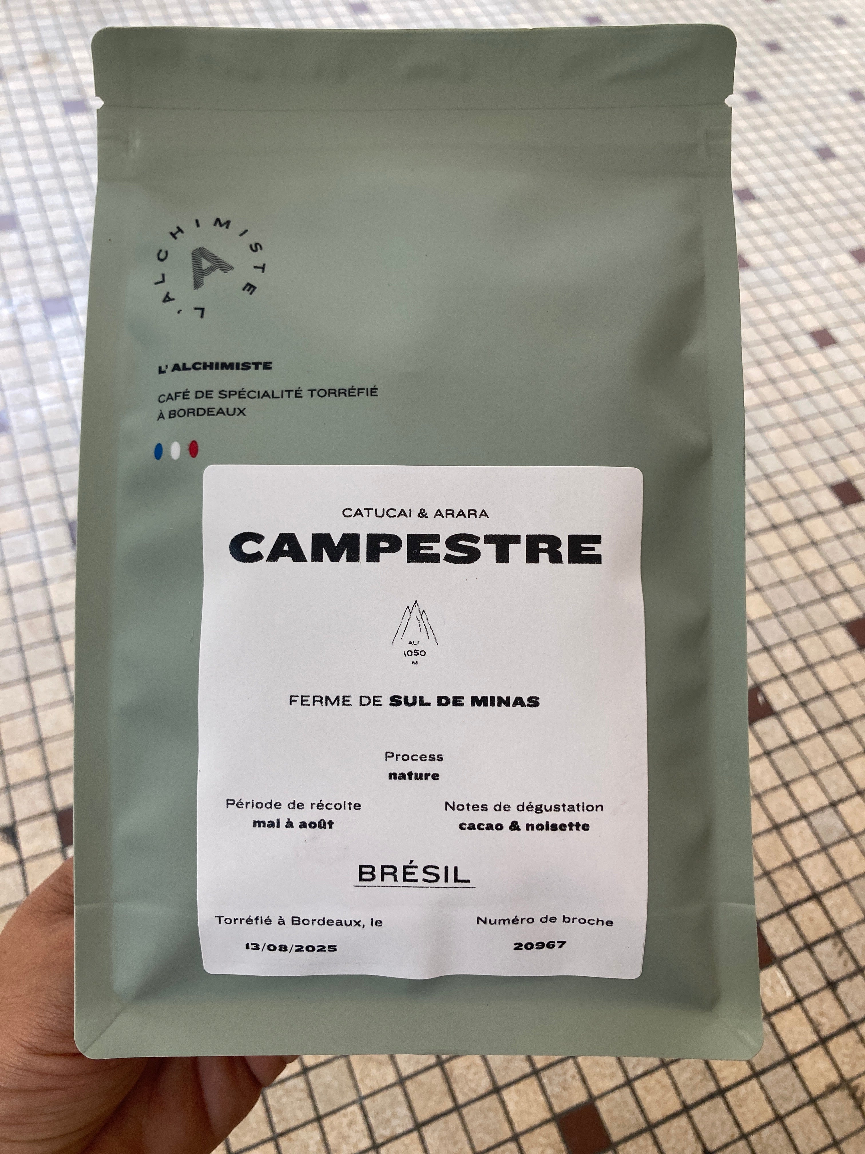 CAFÉ CAMPESTRE - BRÉSIL - L’ALCHIMISTE - 250g