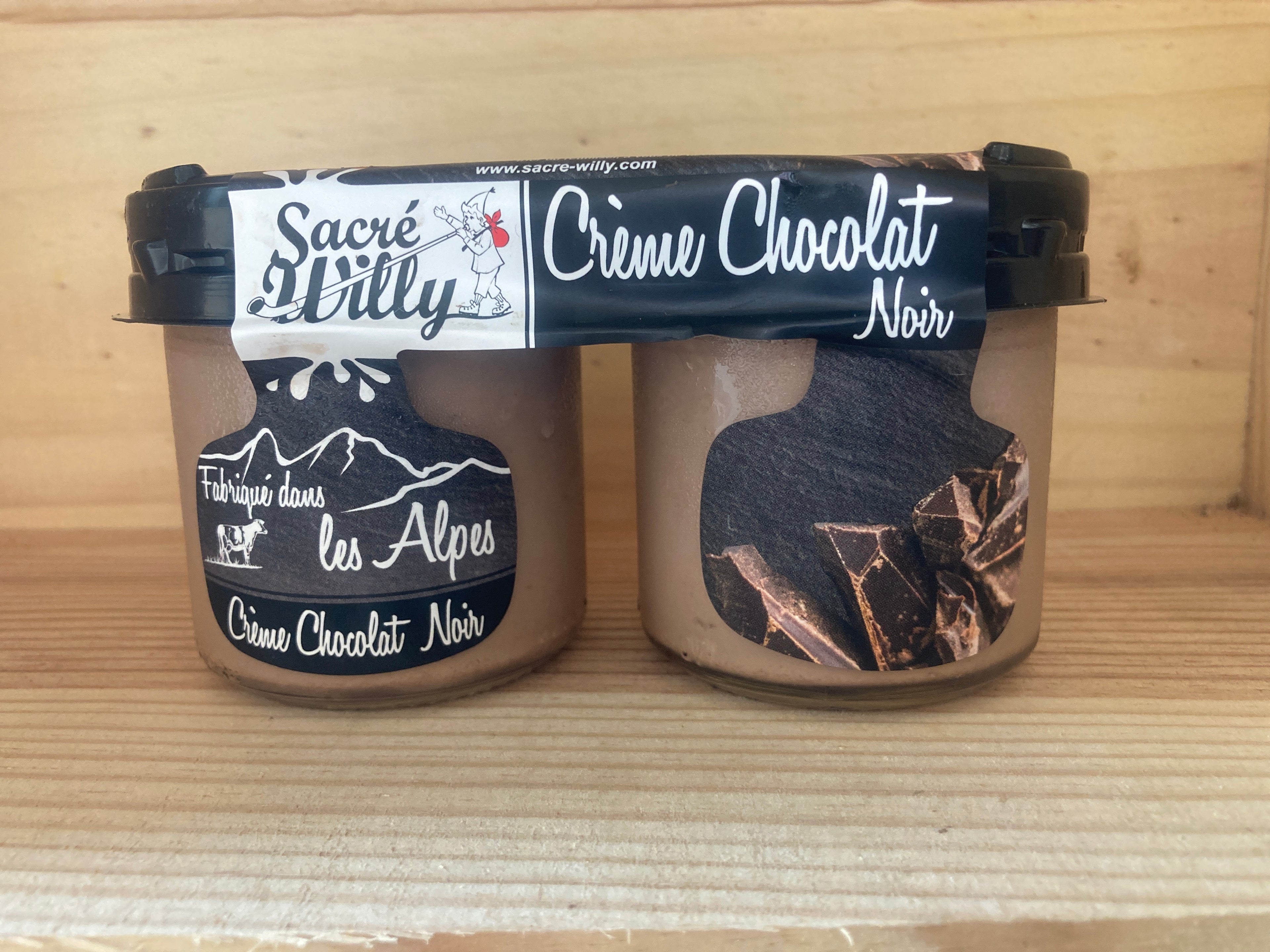 CRÈME CHOCOLAT NOIR DUO 2x125G - SACRÉ WILLY
