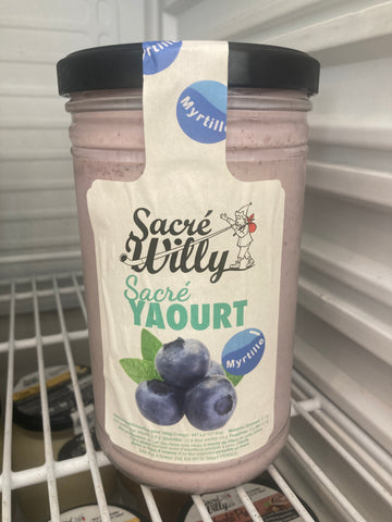 SACRE YAOURT MYRTILLE 1Kg - SACRÉ WILLY