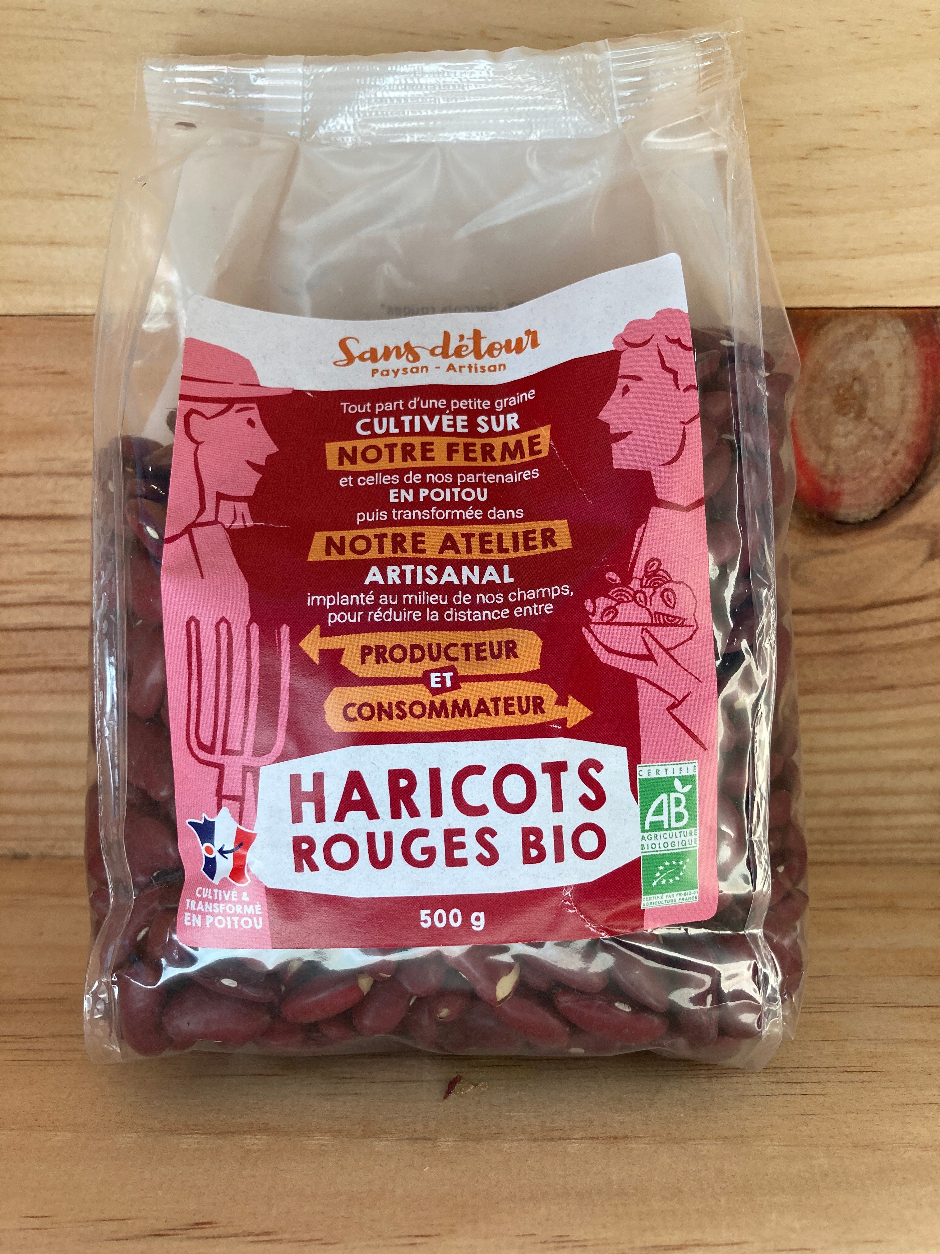 HARICOTS ROUGES - SANS DÉTOUR - 500 g