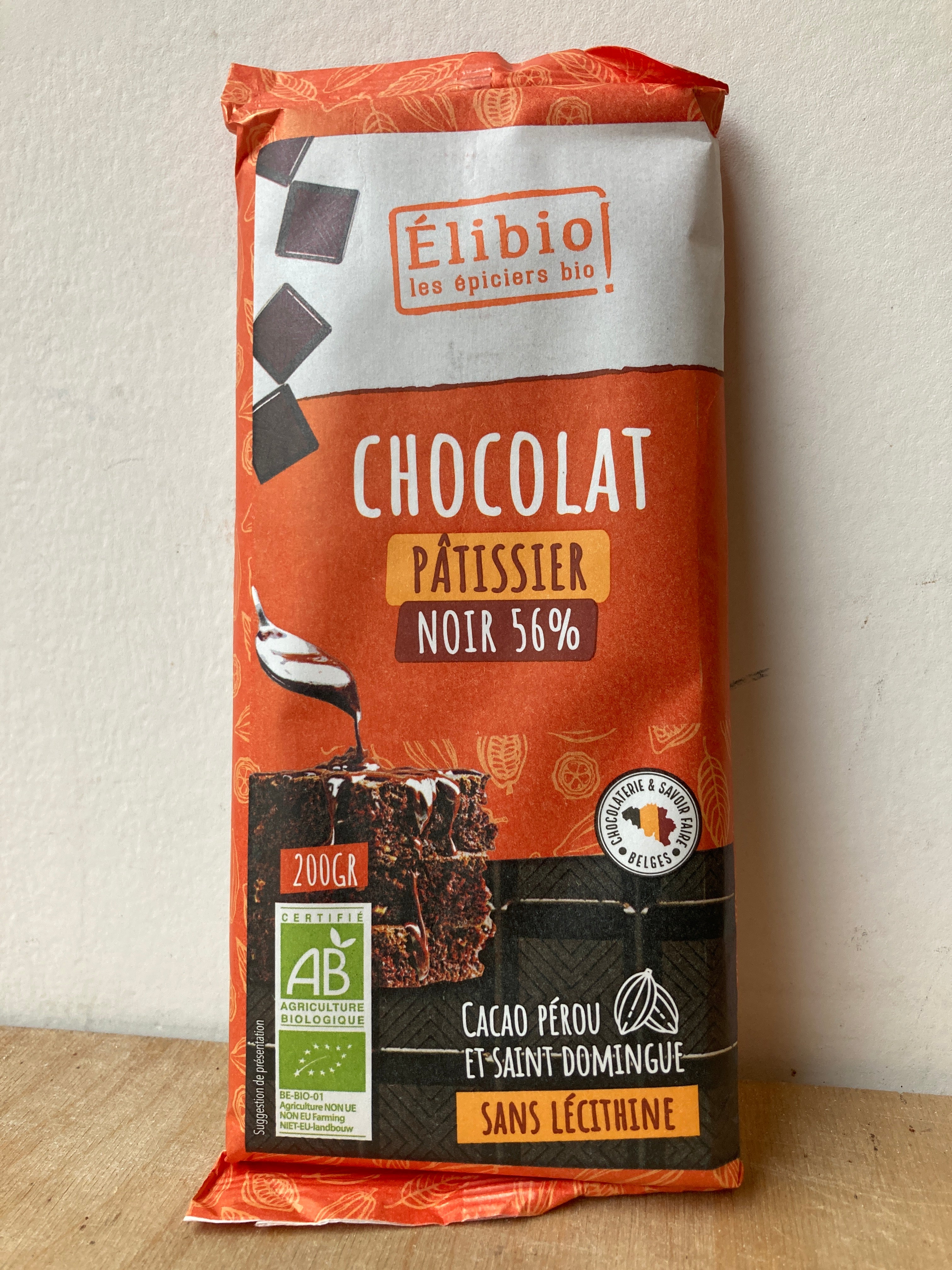 CHOCOLAT NOIR DESSERT 56% 200G ELIBIO