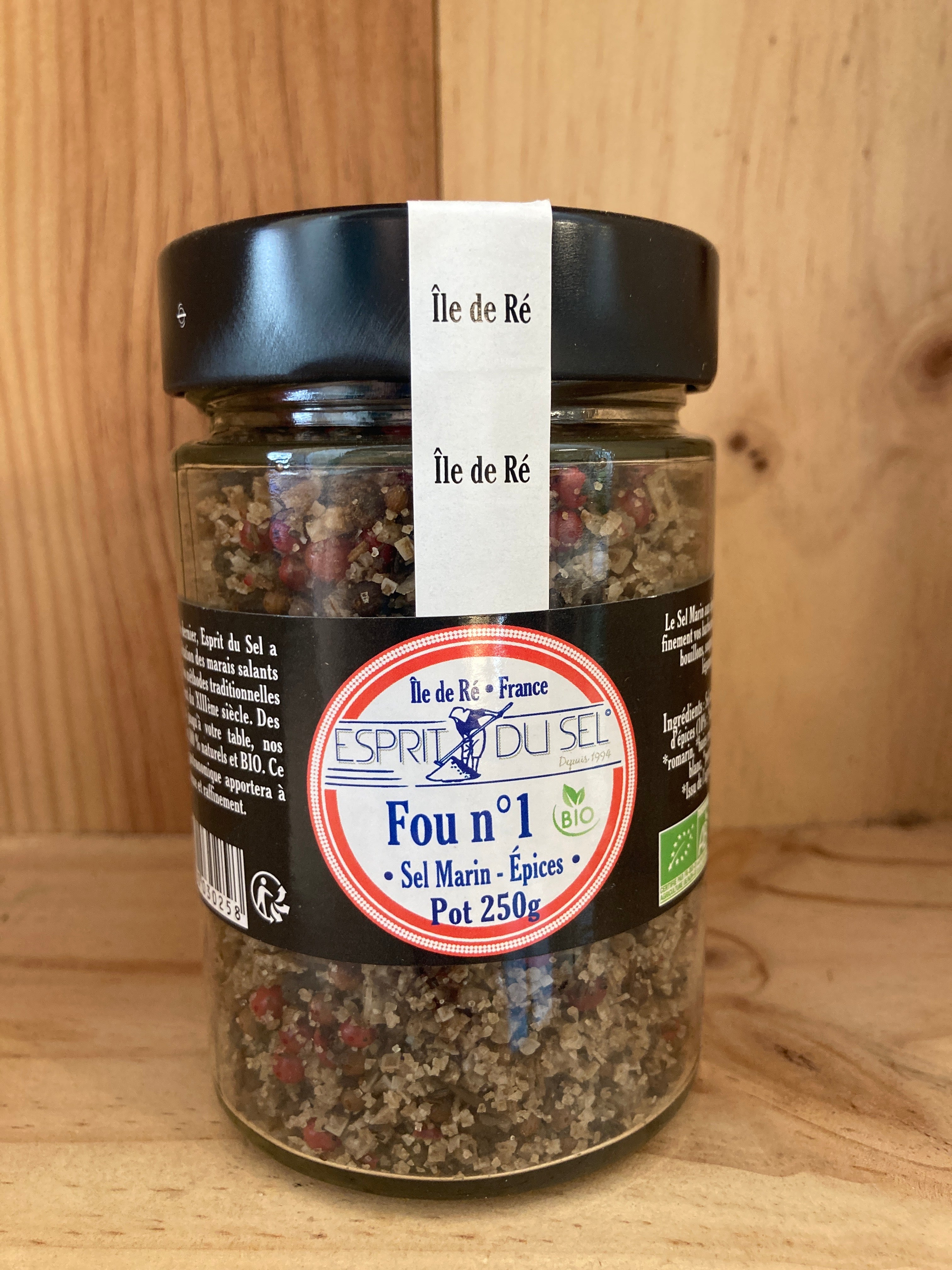 FOU N•1 SEL MARIN ÉPICES  POT 250G - ESPRIT DU SEL