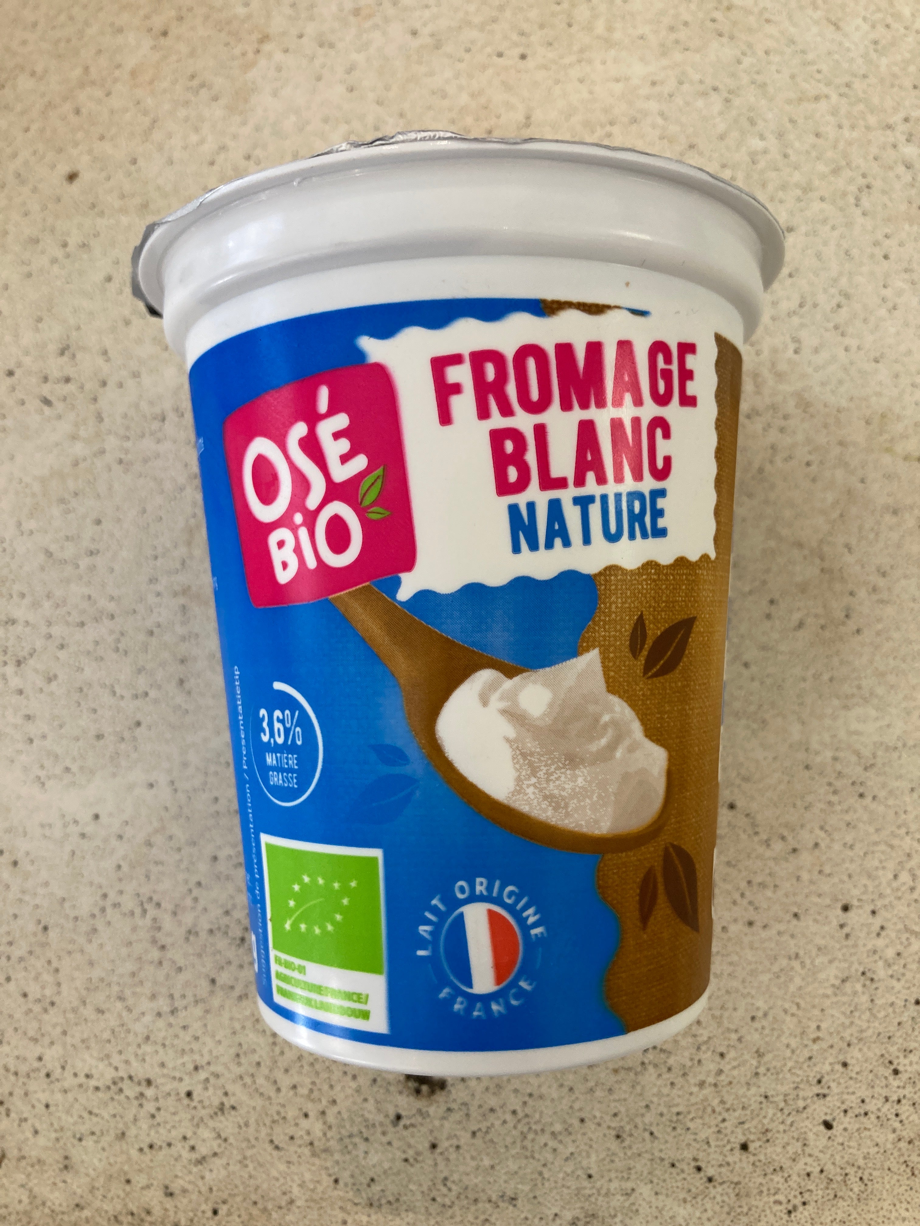 FROMAGE BLANC Osé bio 400g