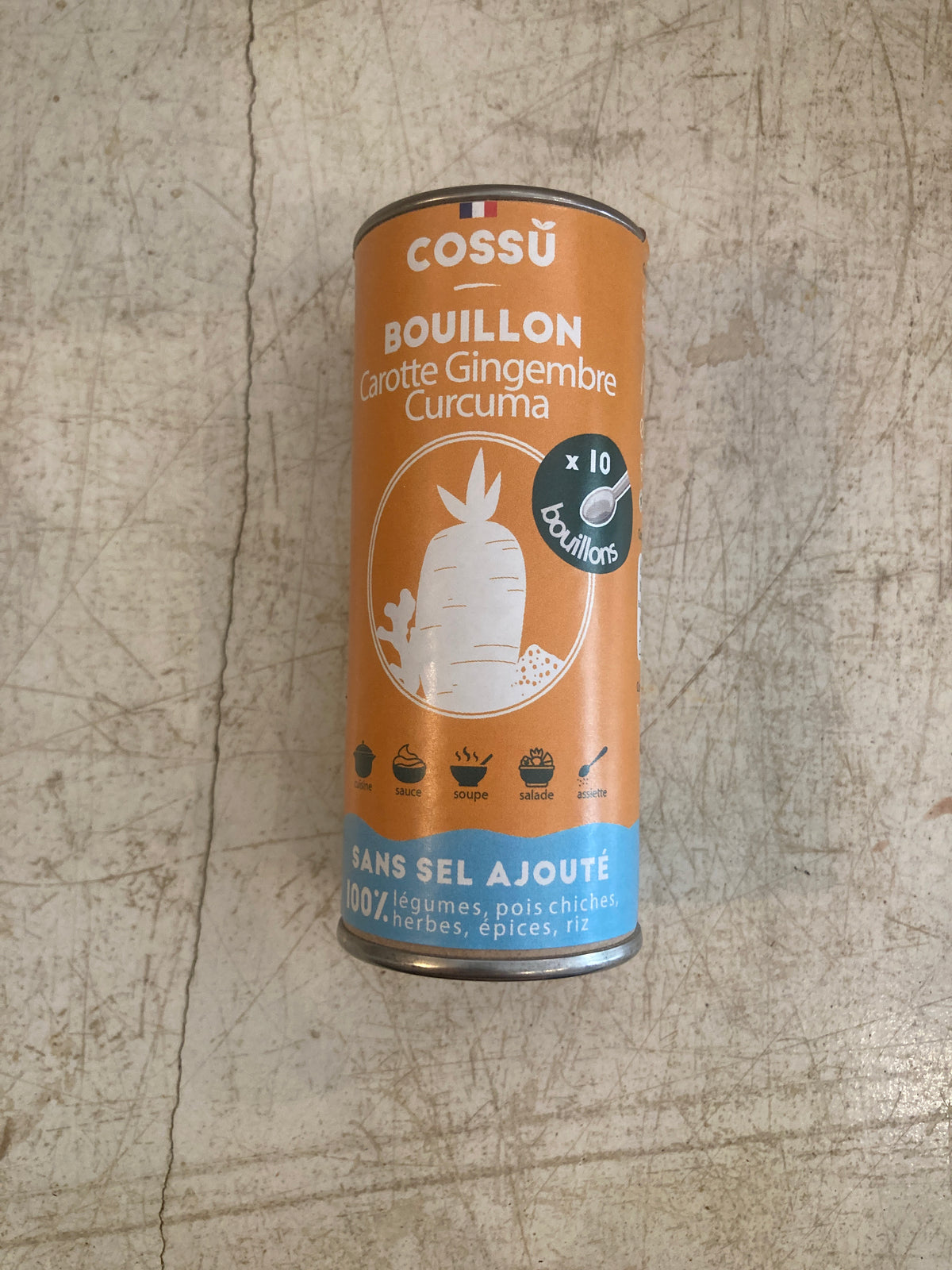 Bouillon CAROTTE GINGEMBRE CURCUMA - Cossu 40gr