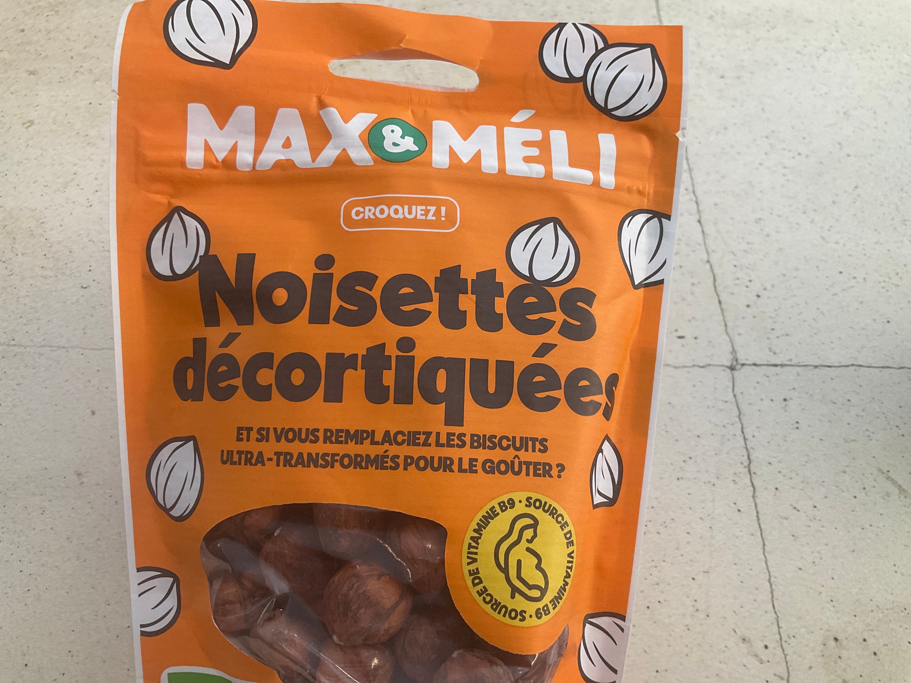 Noisettes décortiquées 125g - max et meli