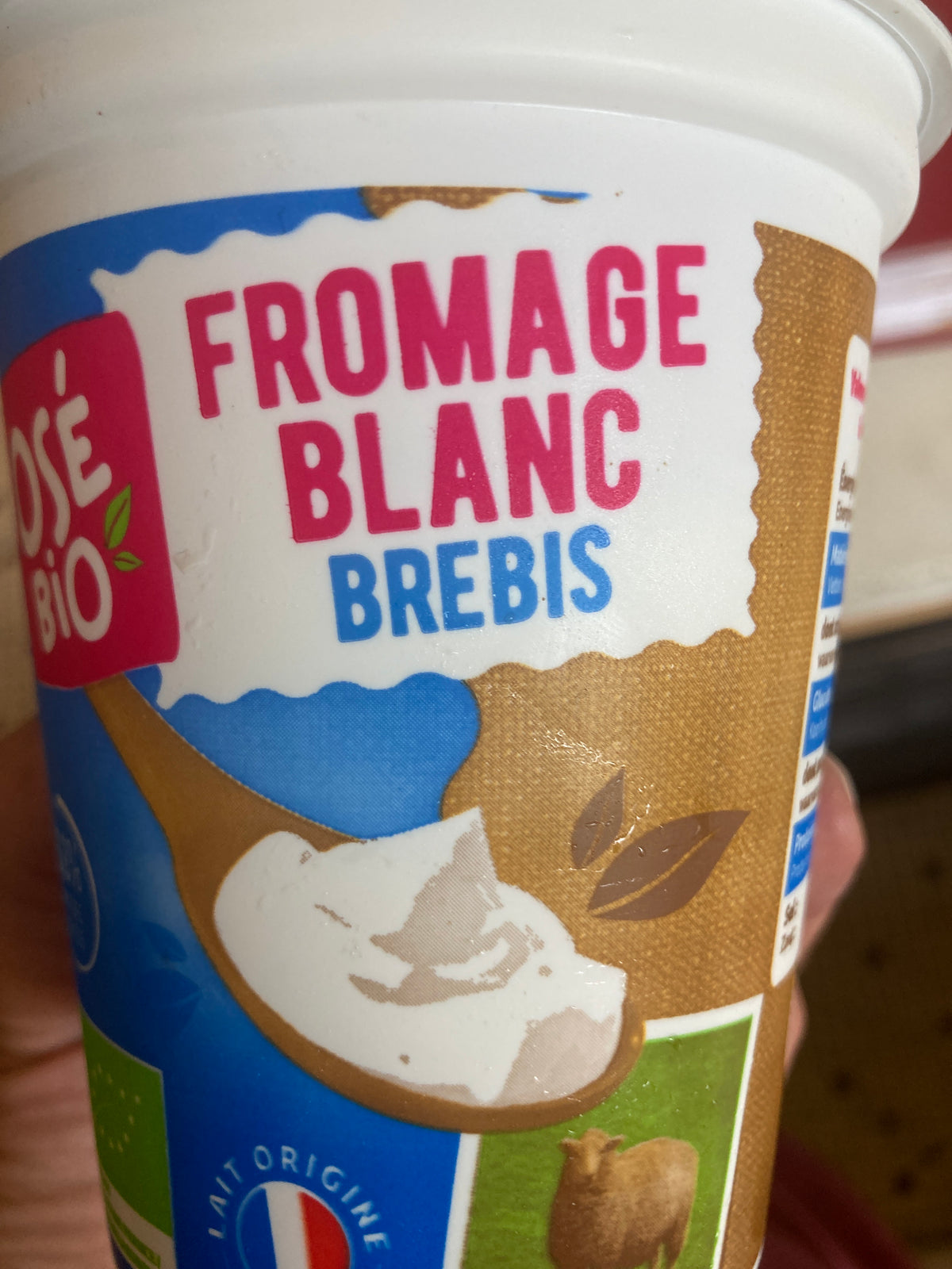 FROMAGE BLANC BREBIS Osé bio 400g