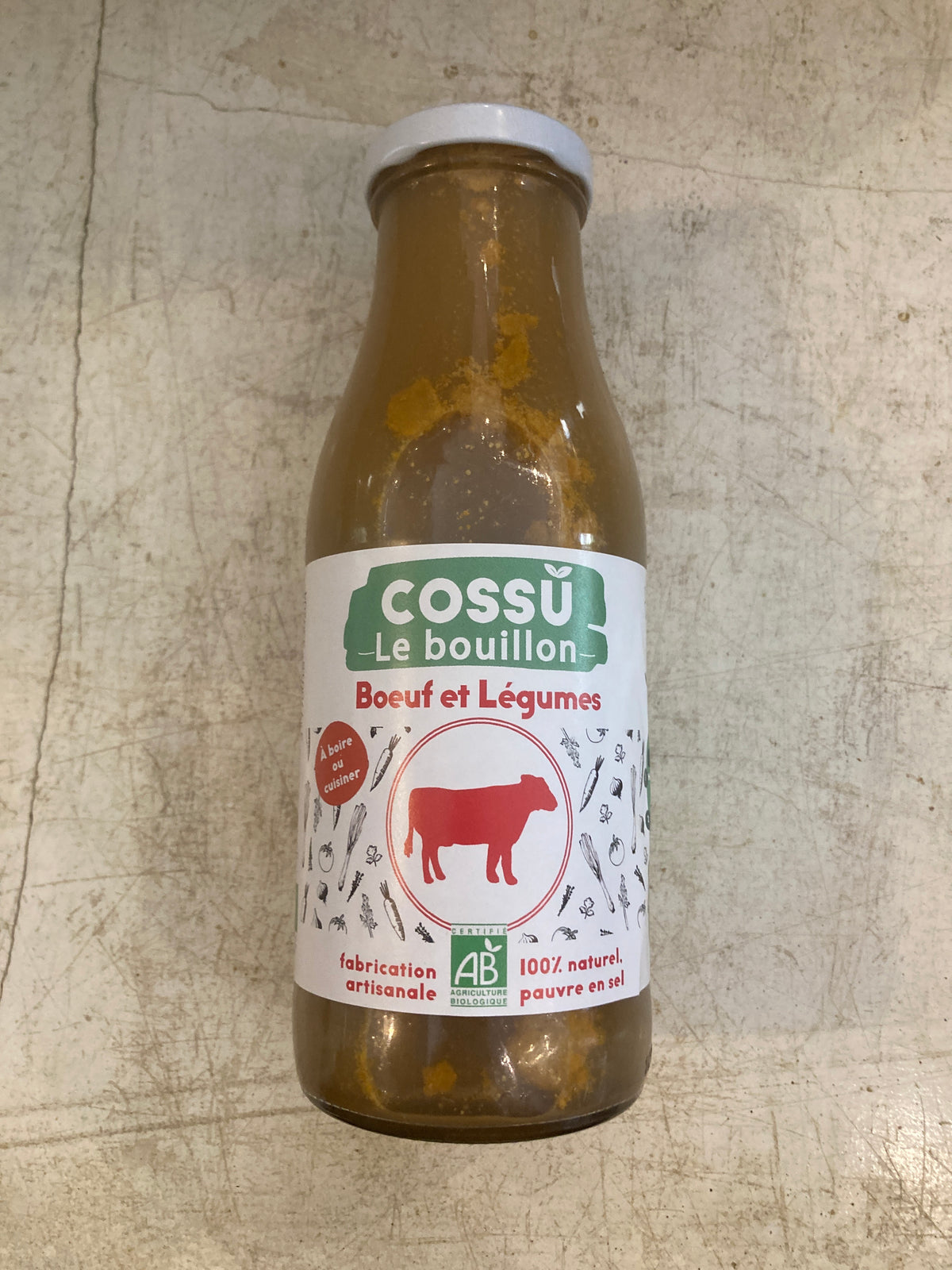 BOUILLON BOEUF ET LEGUMES - Cossu 50cl (Copie)