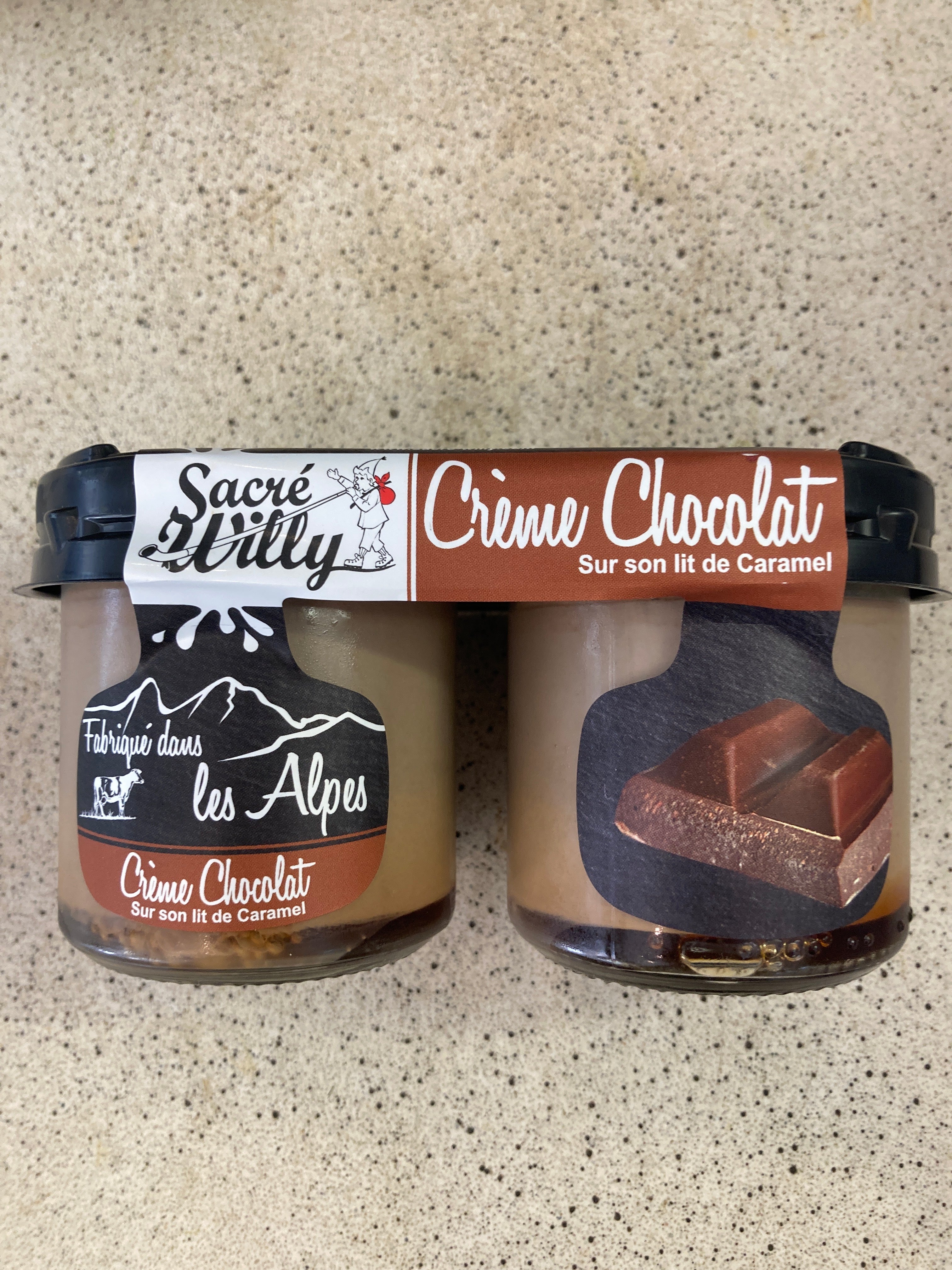 CRÈME CHOCOLAT CARAMEL DUO 2x125G - SACRÉ WILLY