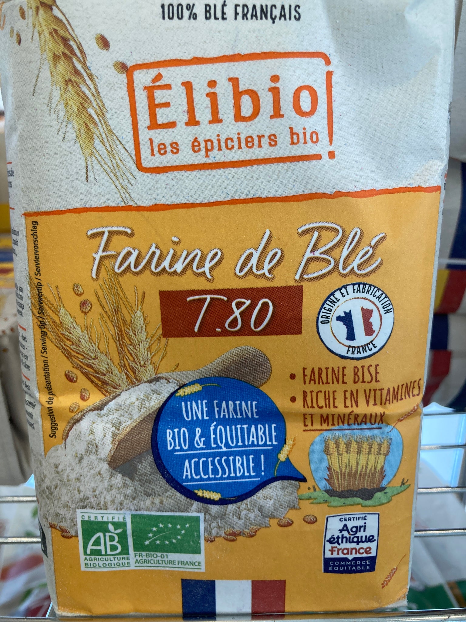 FARINE T80 1KG - ELIBIO