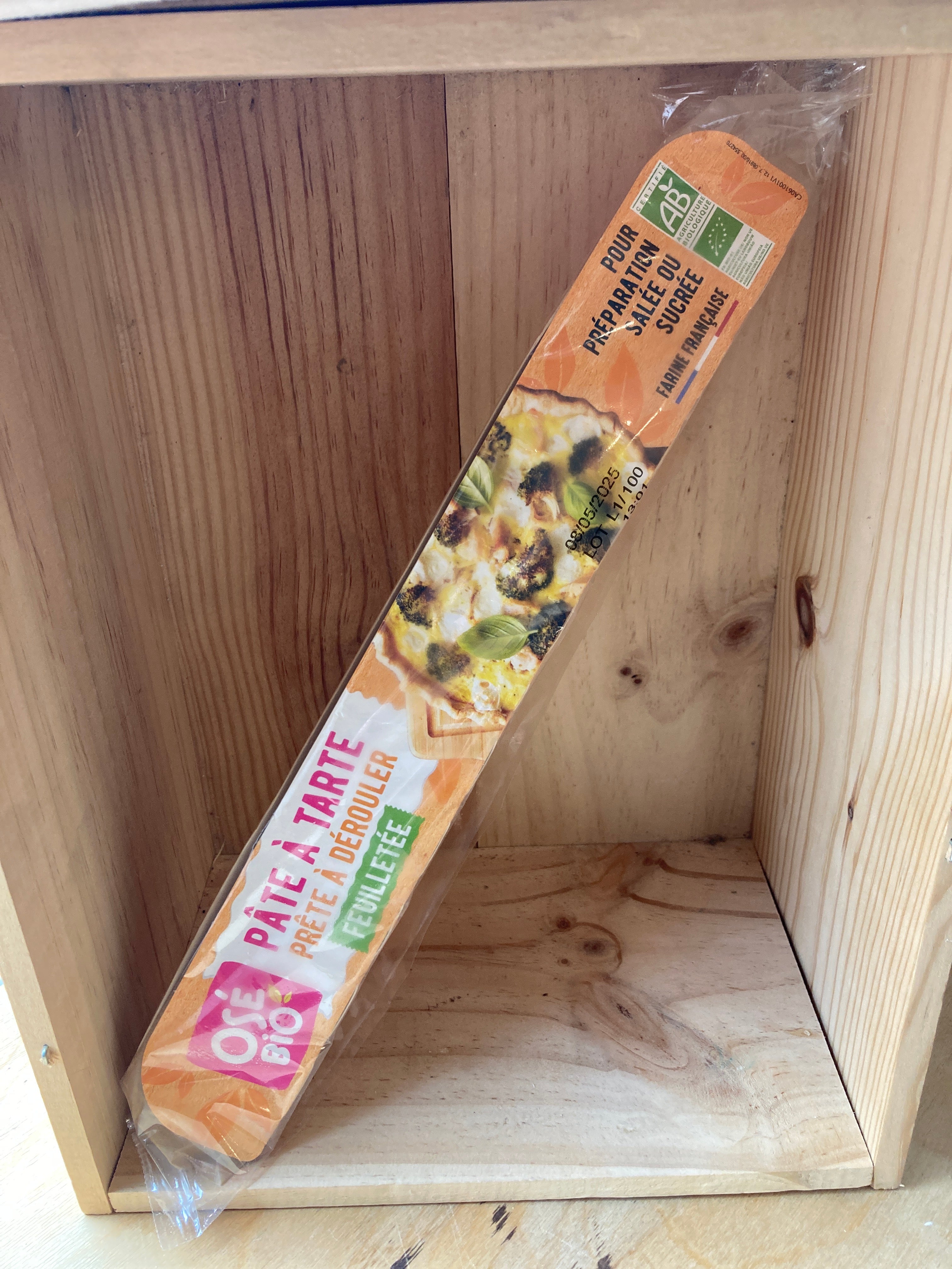 Pate a tarte feuilletée osé bio