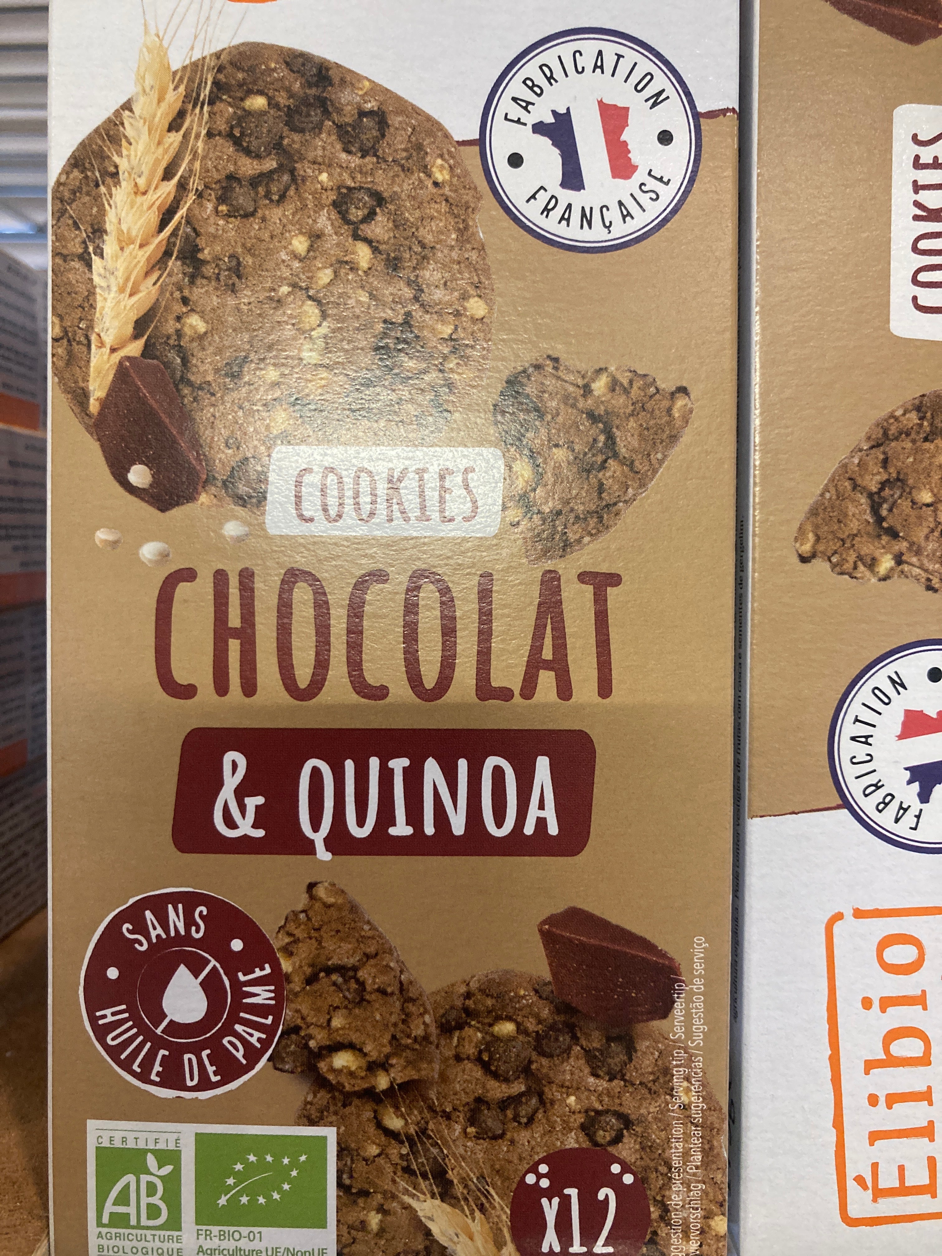 ELIBIO COOKIE CHOCOLAT QUINOA