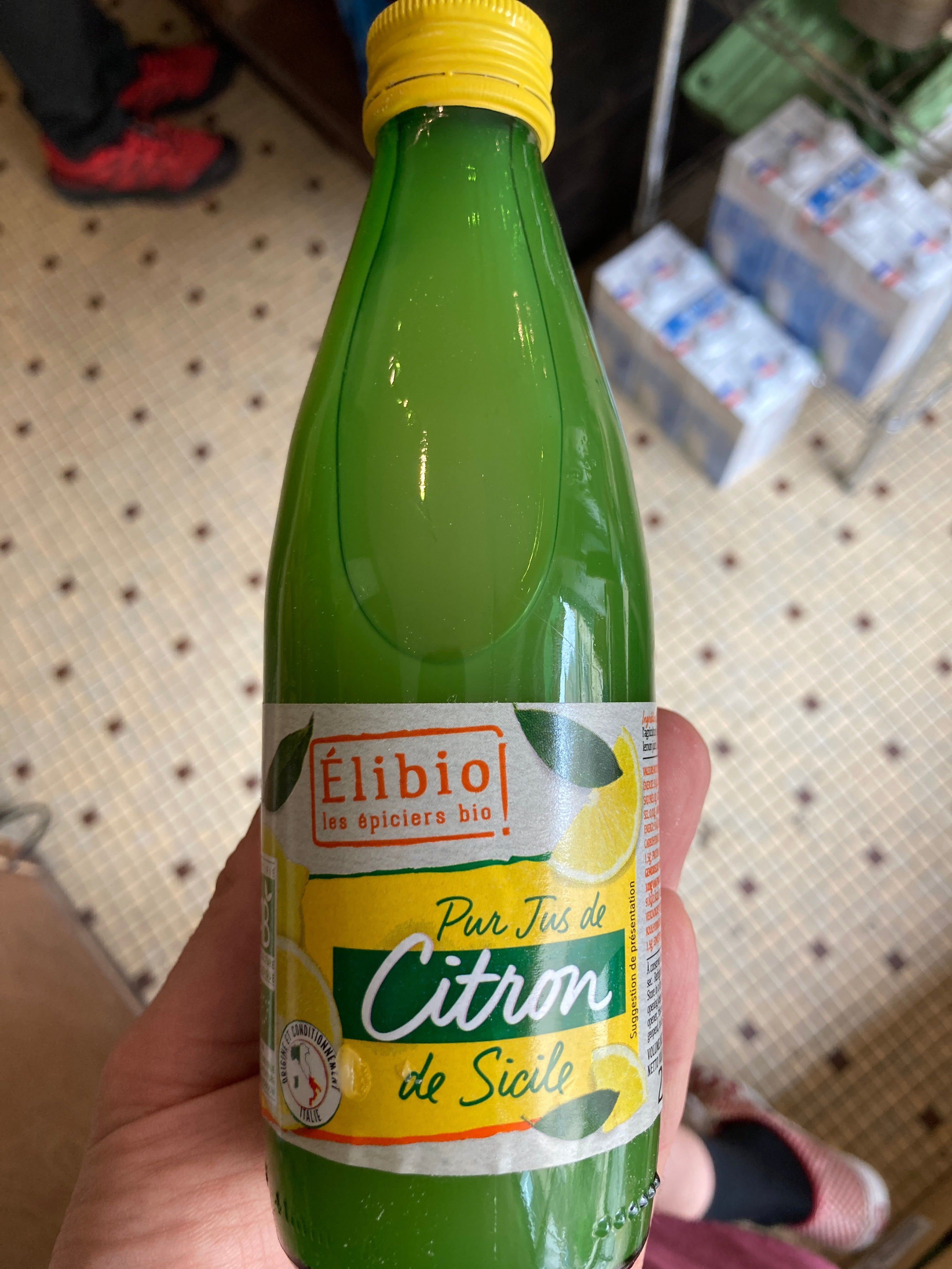 Pur Jus de Citron de Sicile - Elibio