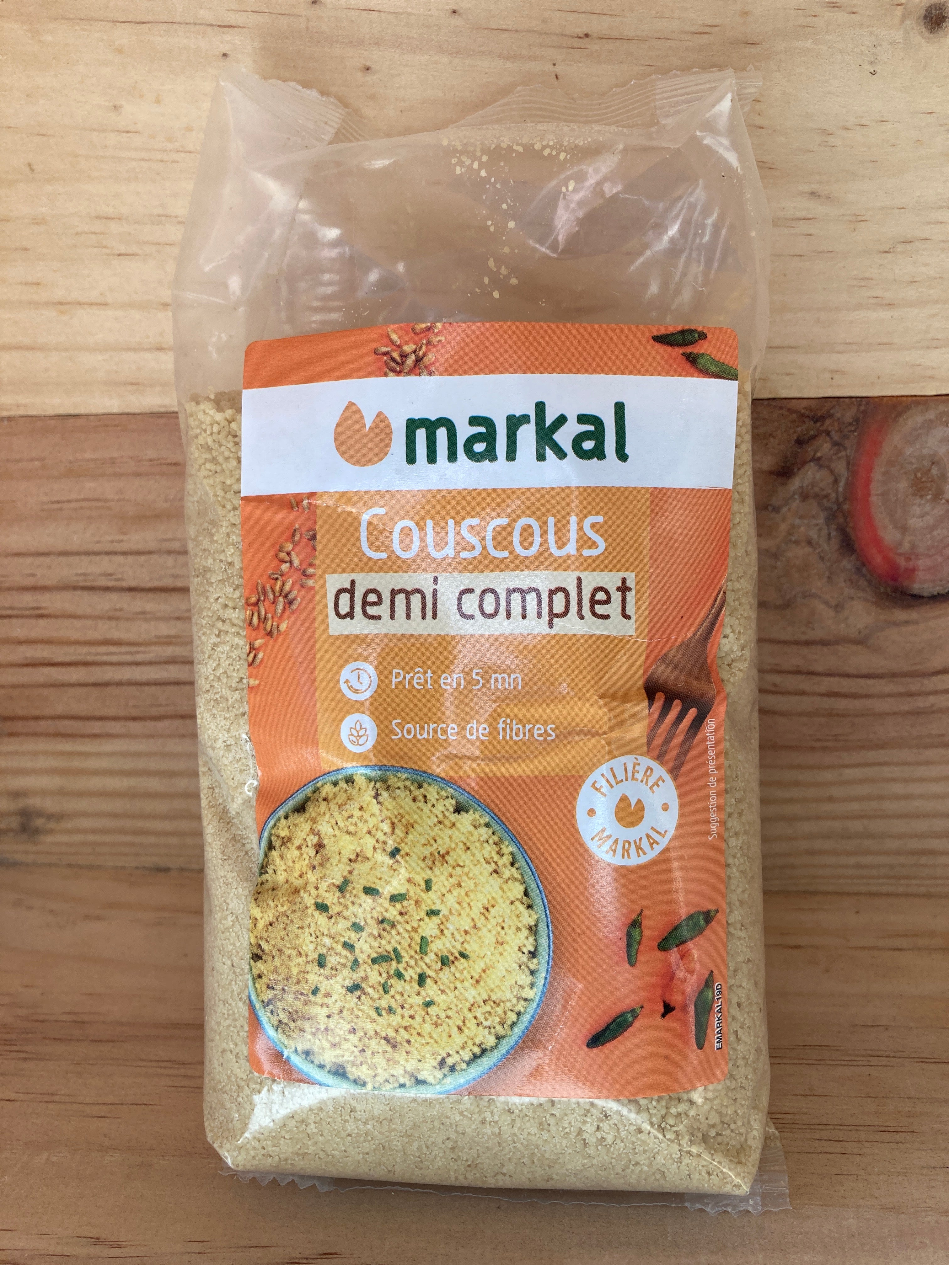 COUSCOUS DEMI-COMPLET - MARKAL - 500g