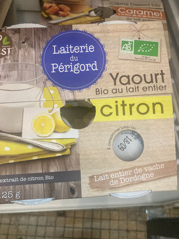 YAOURT CITRON x4 - LAITERIE DU PERIGORD