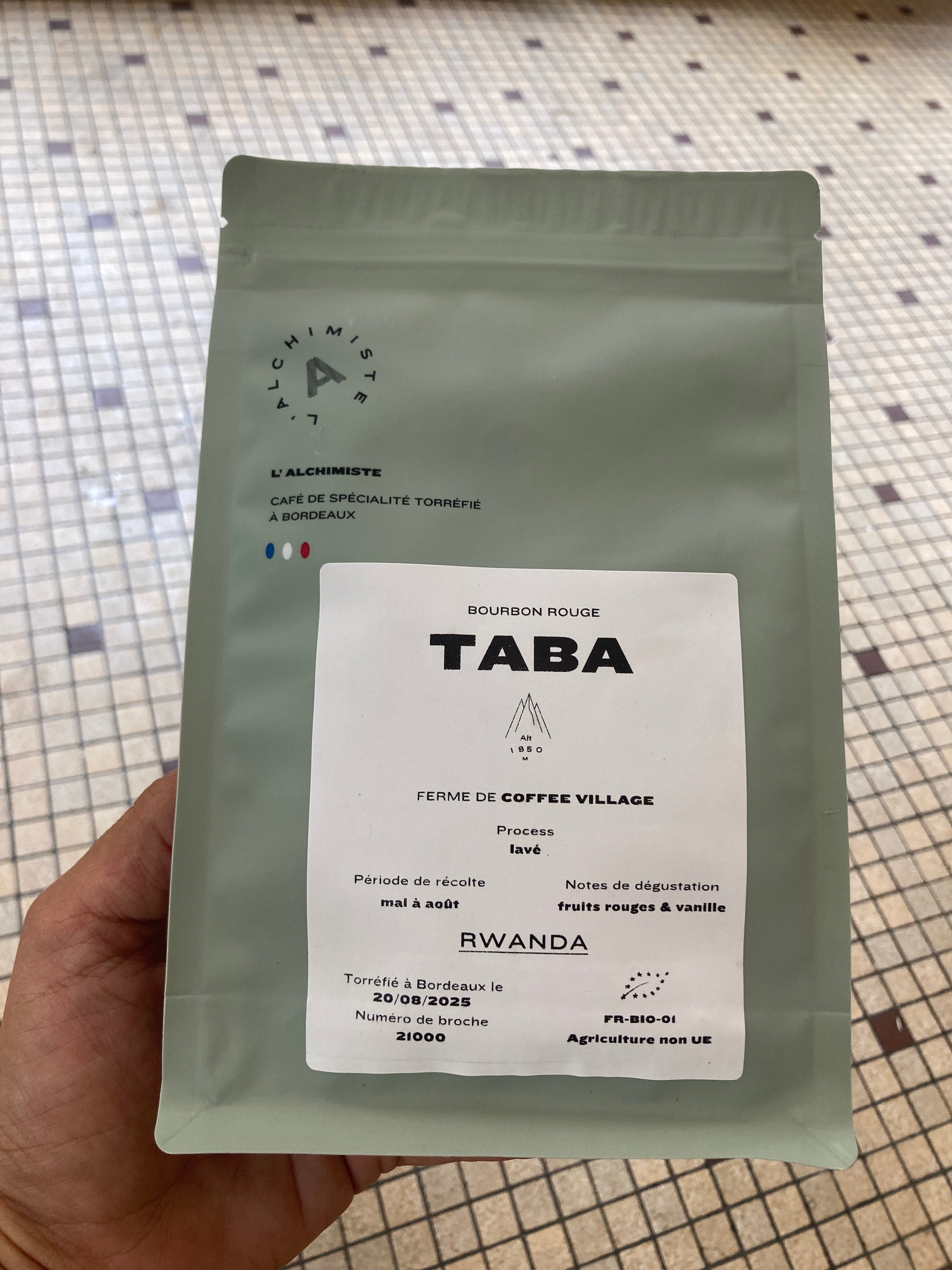 CAFÉ TABA - RWANDA - L’ALCHIMISTE - 250g