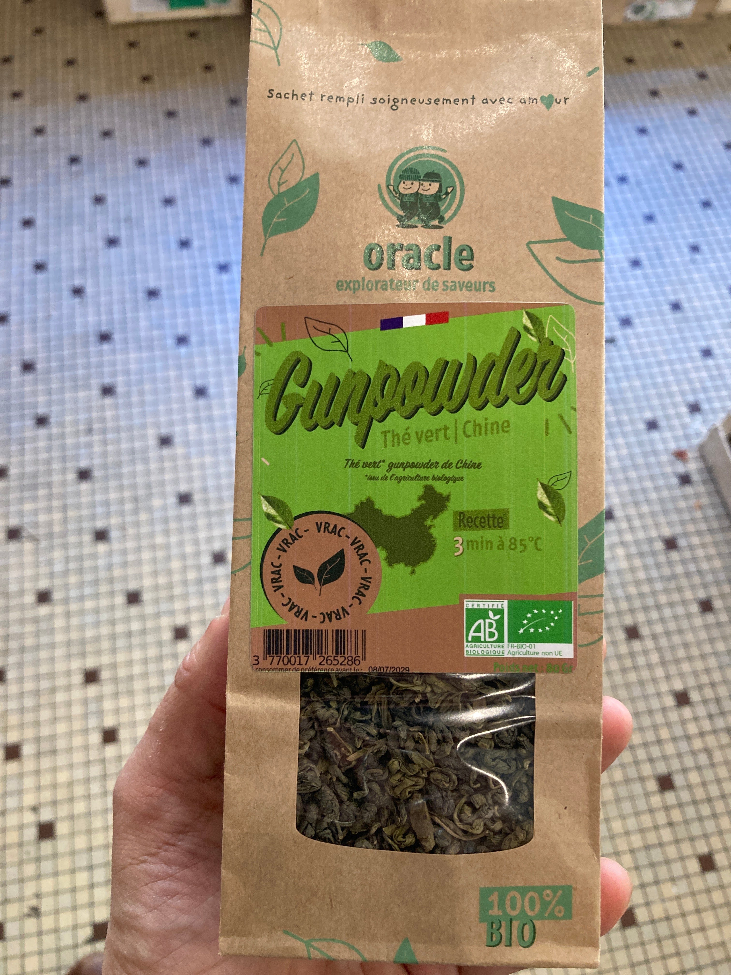 THÉ VERT GUNPOWDER- ORACLE 80g